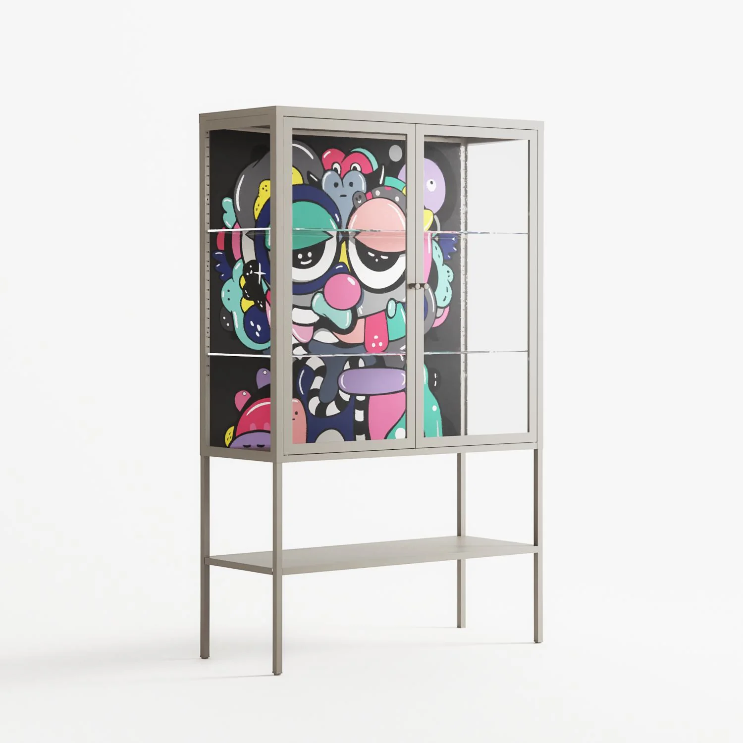 Bobsan - Loft Cabinet - Maddalena Fanfani - Pebble - Clear glass - Image 4