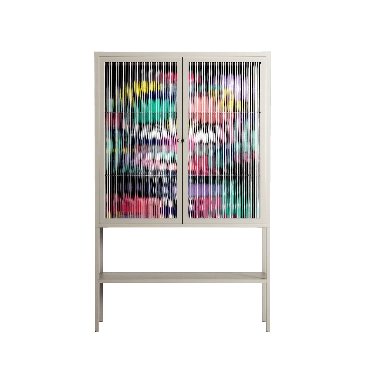Bobsan - Loft Cabinet - Maddalena Fanfani - Pebble - Reeded glass