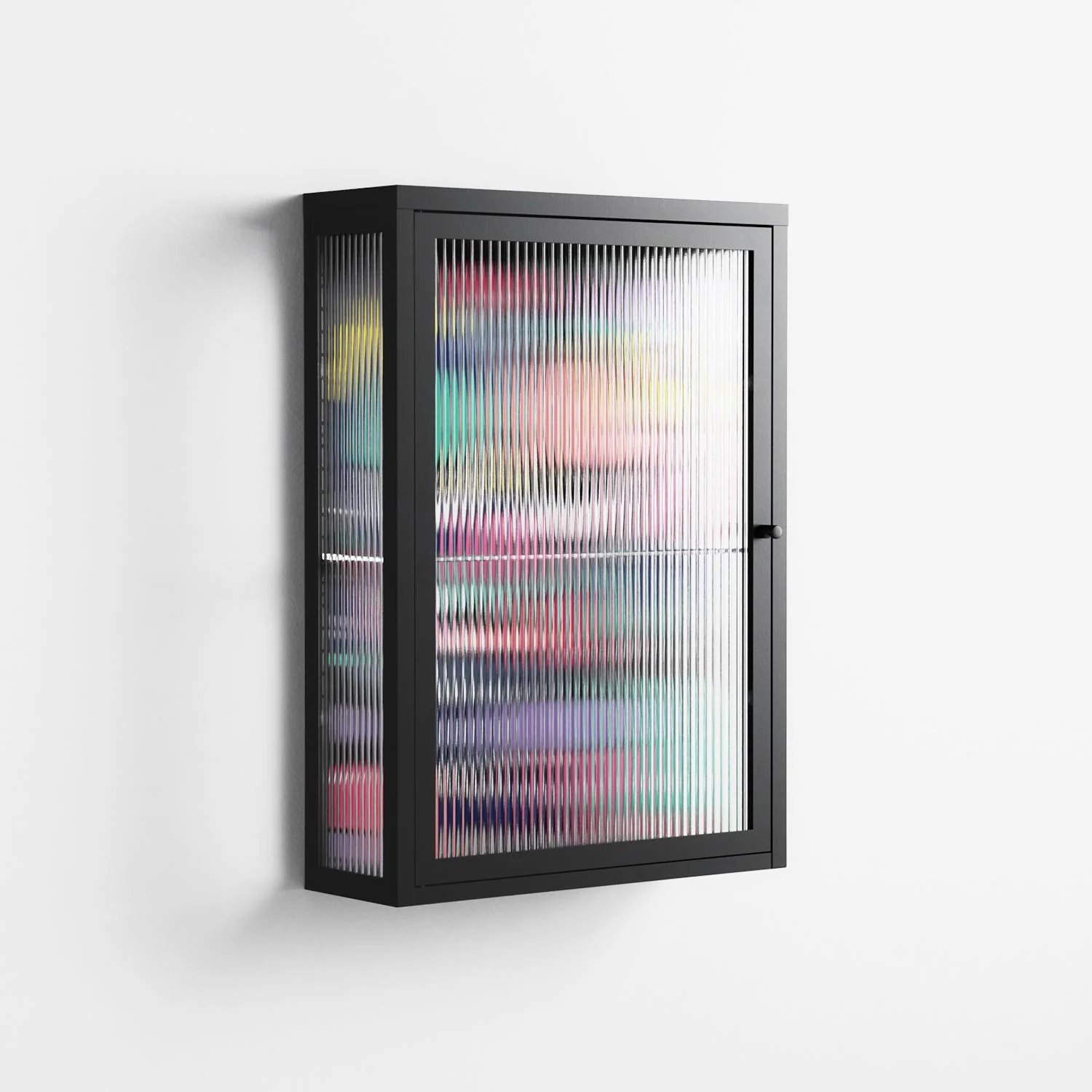 Bobsan - Wall Cabinet - Maddalena Fanfani - Antracite - Reeded glass - Image 4