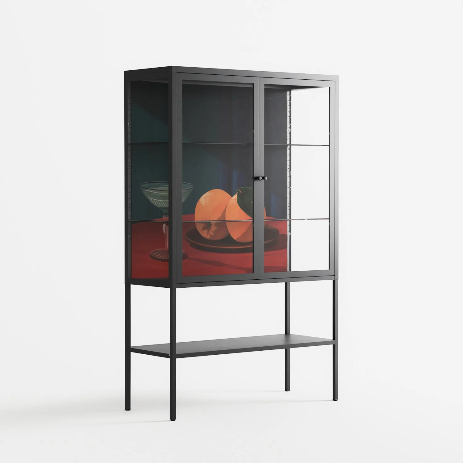 Bubbles & Oranges - Loft Cabinet - Kristin Eriksson - Antracite - Clear glass - Image 4