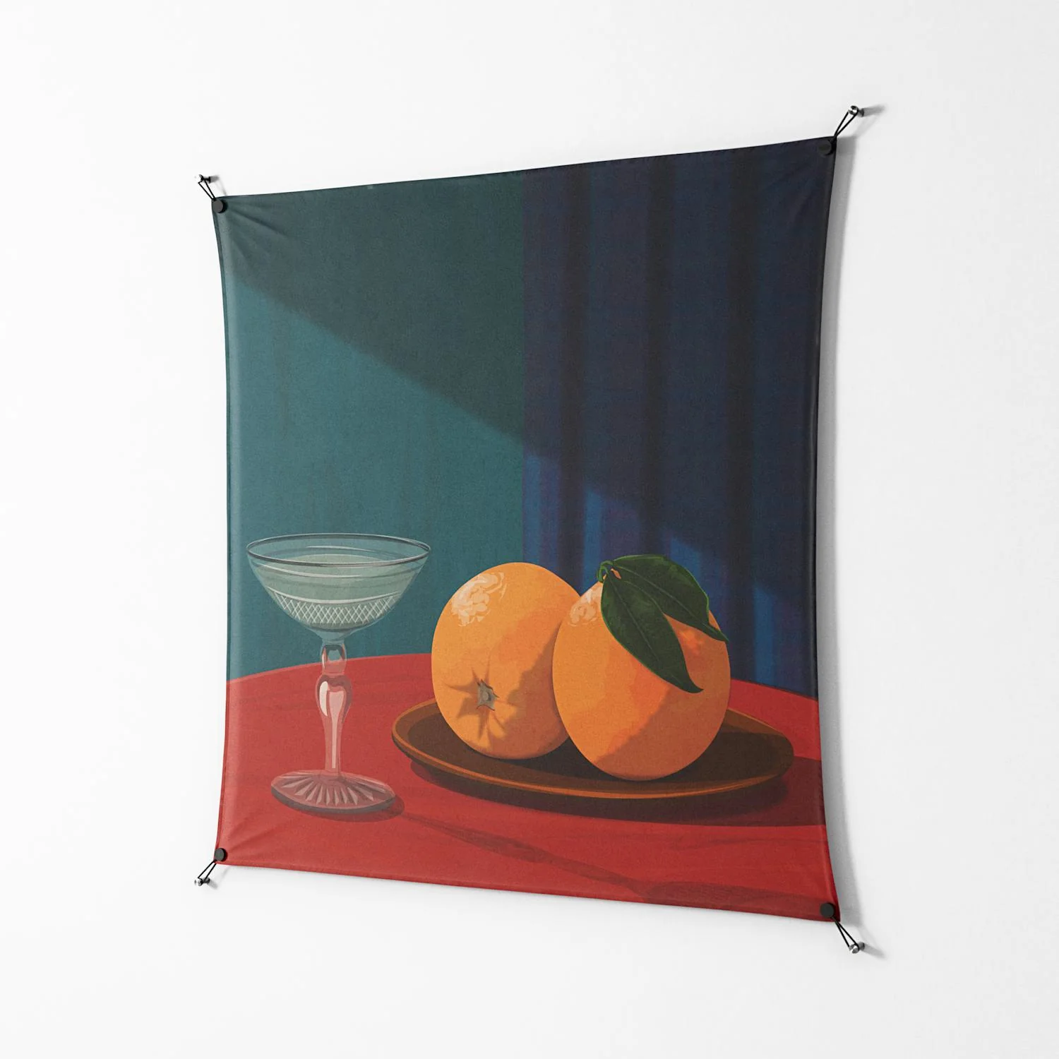 Bubbles & Oranges - Work On Wall - Kristin Eriksson - Black - 140 x 140 cm - Image 2