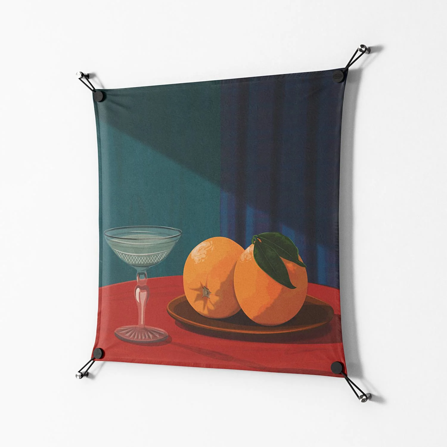 Bubbles & Oranges - Work On Wall - Kristin Eriksson - Black - 70 x 70 cm - Image 2