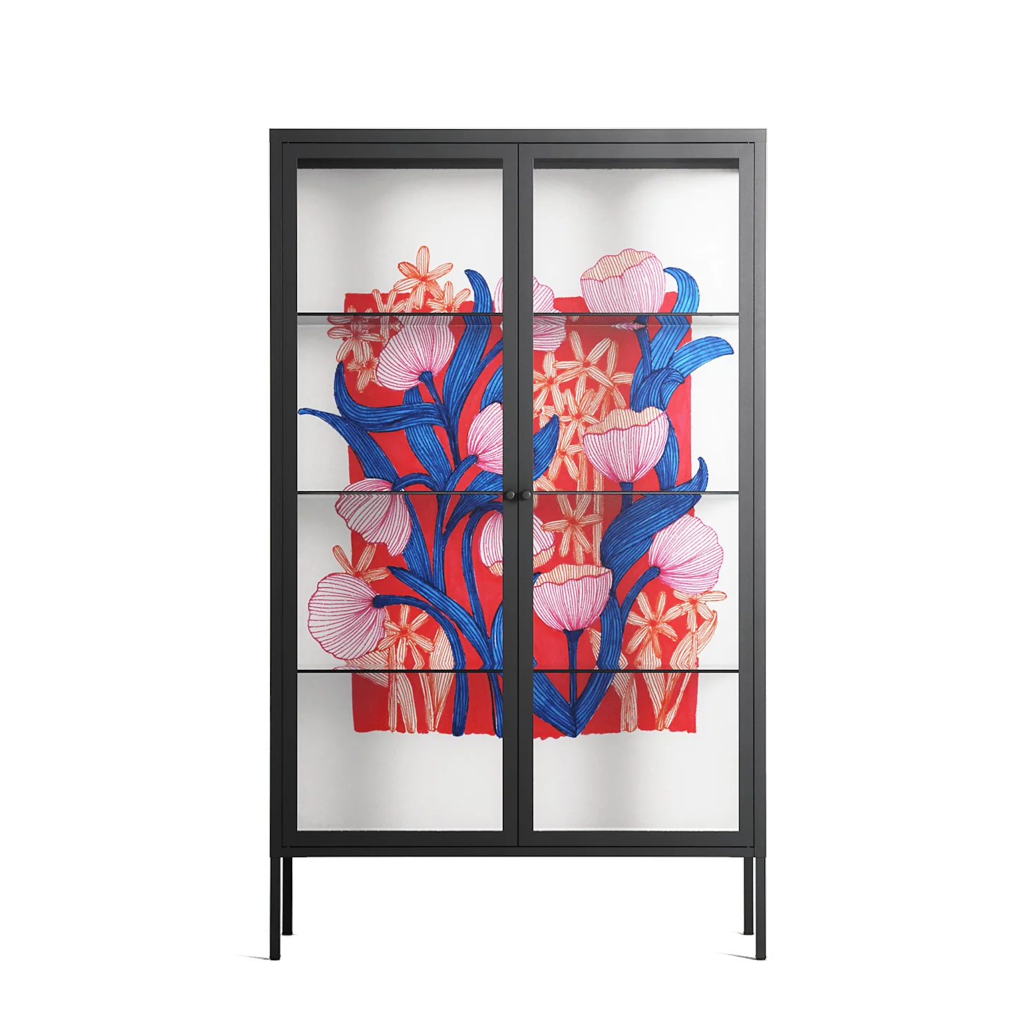 Buttercup - Cabinet - Katie O’Shea - Antracite - Clear glass