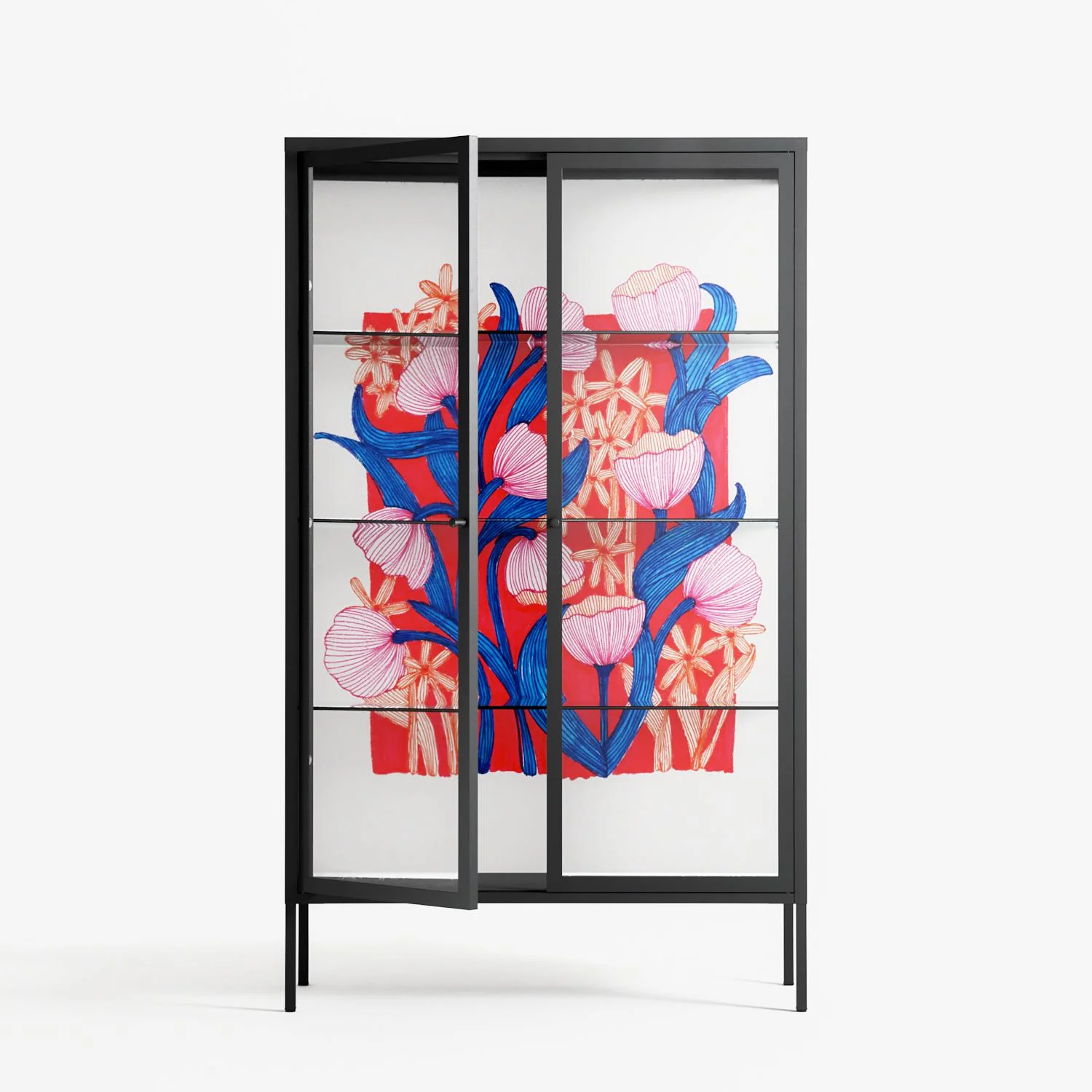 Buttercup - Cabinet - Katie O’Shea - Antracite - Clear glass - Image 2