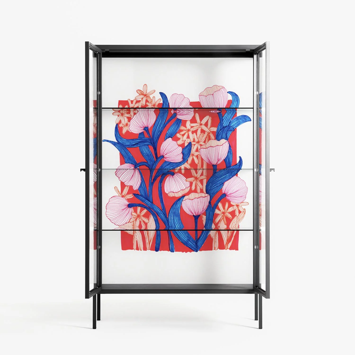 Buttercup - Cabinet - Katie O’Shea - Antracite - Clear glass - Image 3