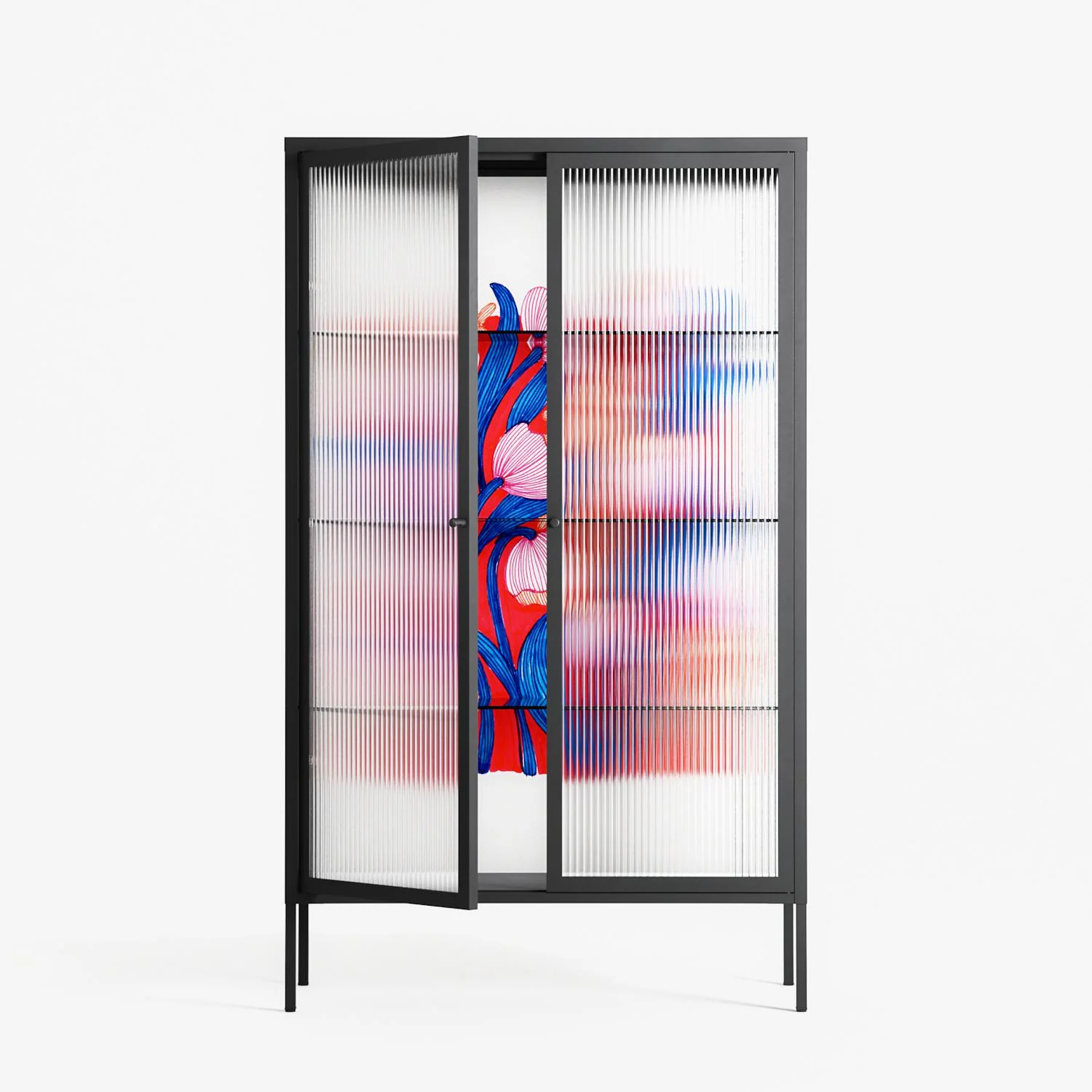 Buttercup - Cabinet - Katie O’Shea - Antracite - Reeded glass - Image 2