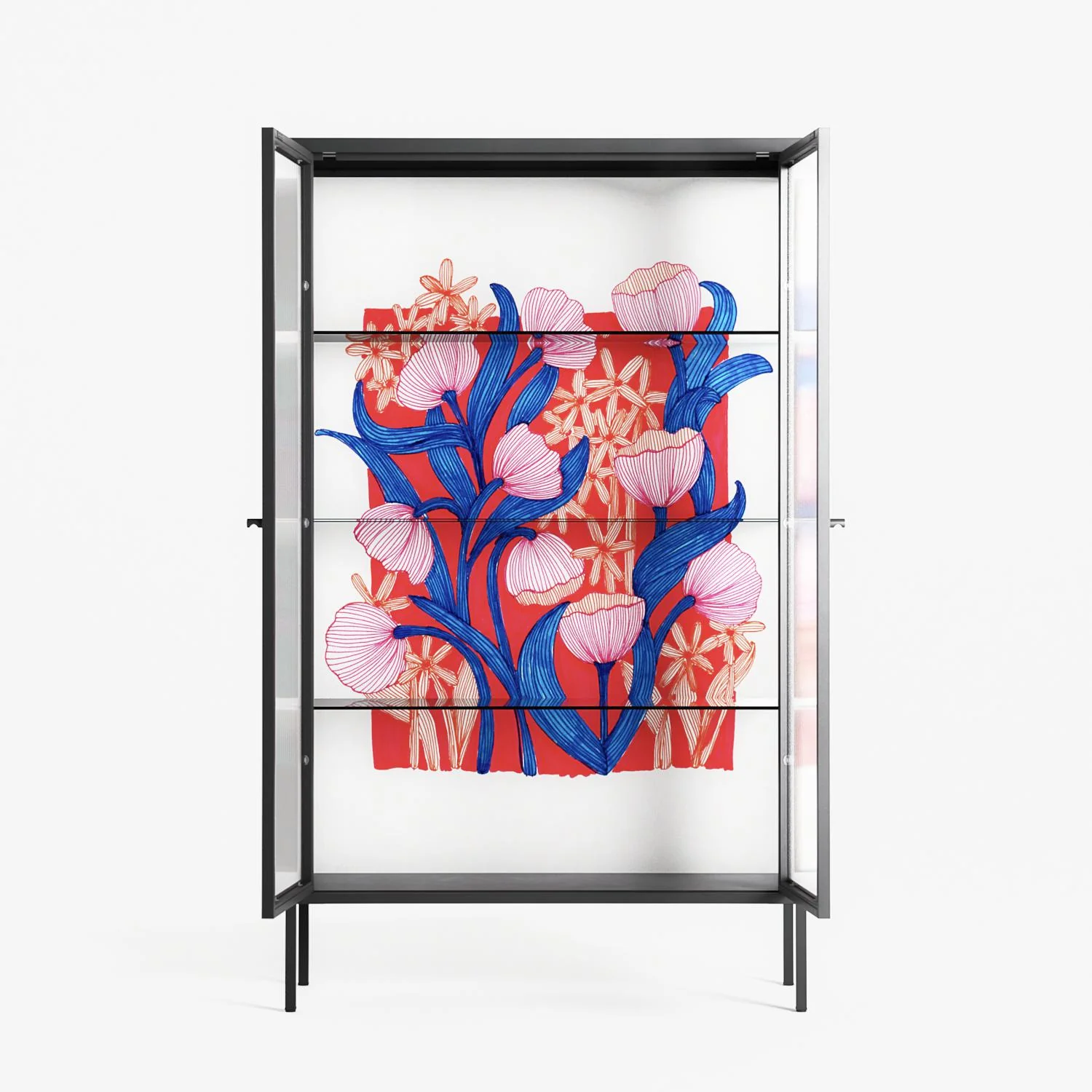 Buttercup - Cabinet - Katie O’Shea - Antracite - Reeded glass - Image 3