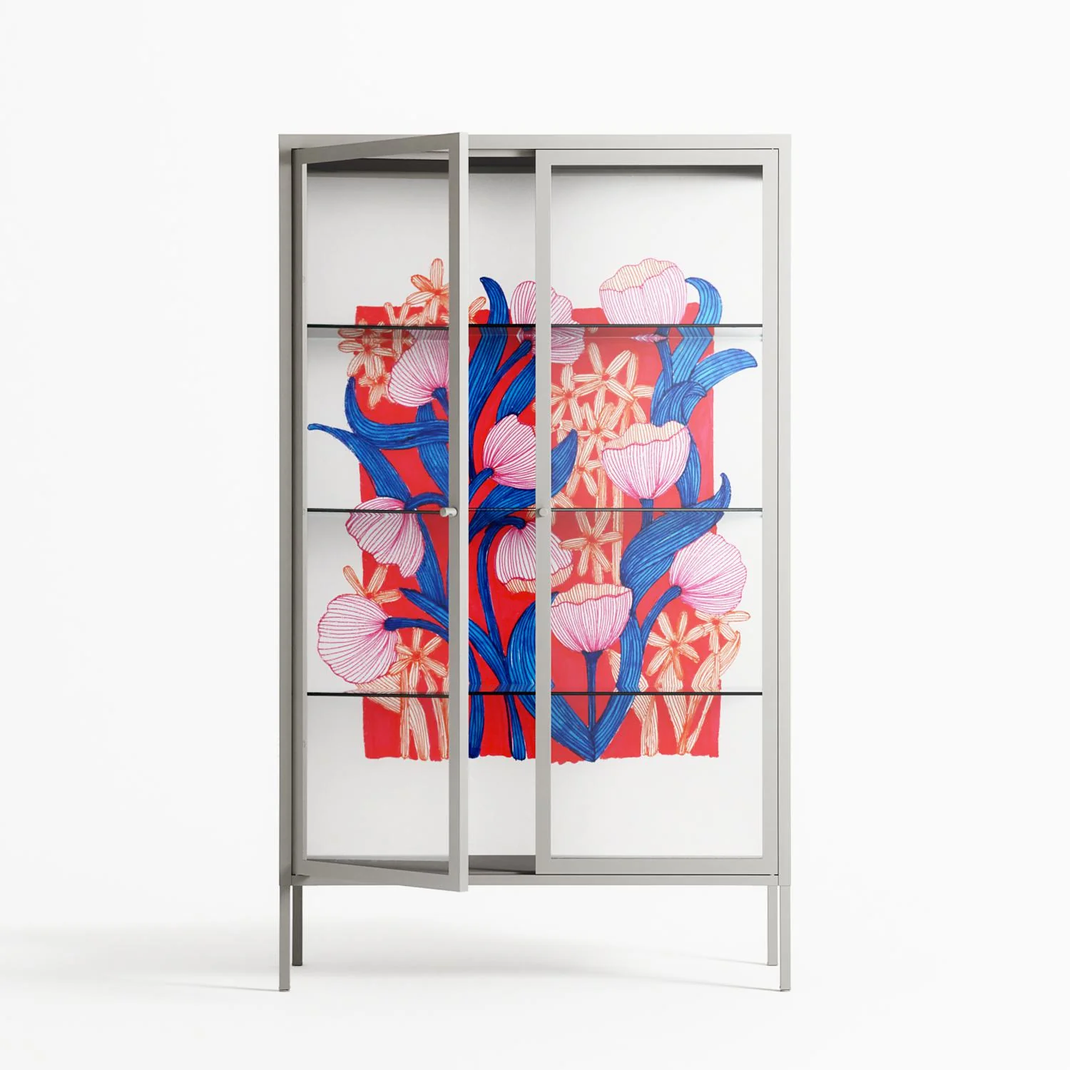 Buttercup - Cabinet - Katie O’Shea - Chalk - Clear glass - Image 2