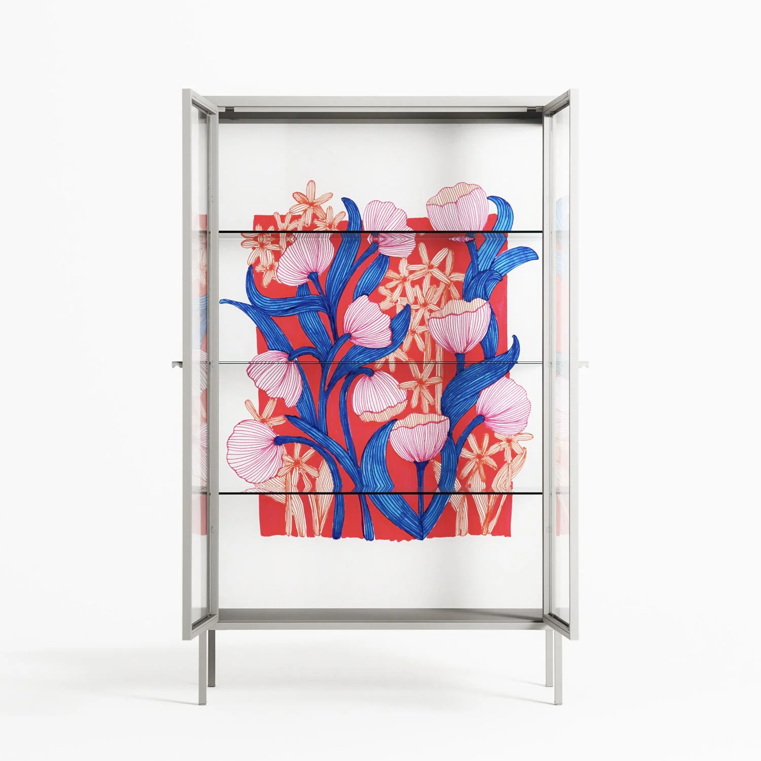Buttercup - Cabinet - Katie O’Shea - Chalk - Clear glass - Image 3