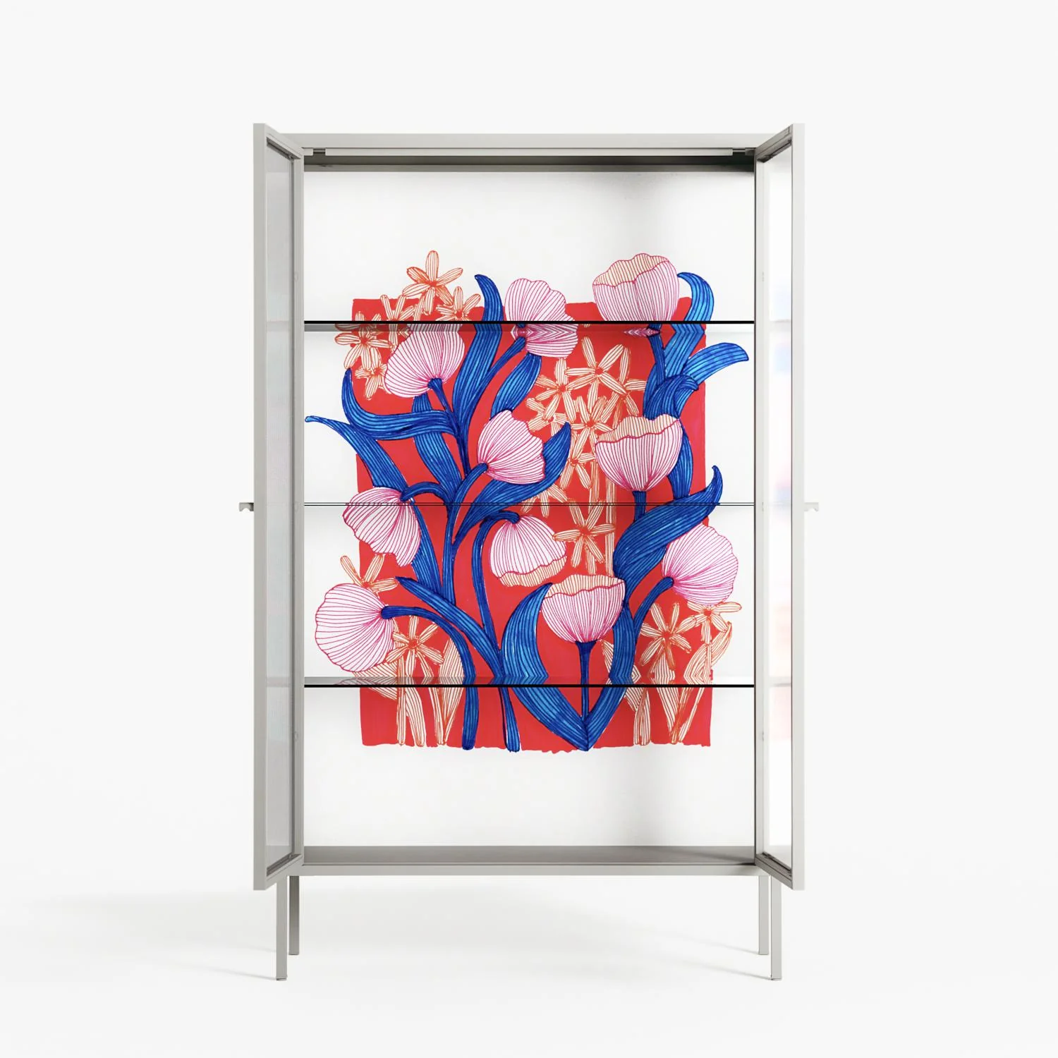 Buttercup - Cabinet - Katie O’Shea - Chalk - Reeded glass - Image 3