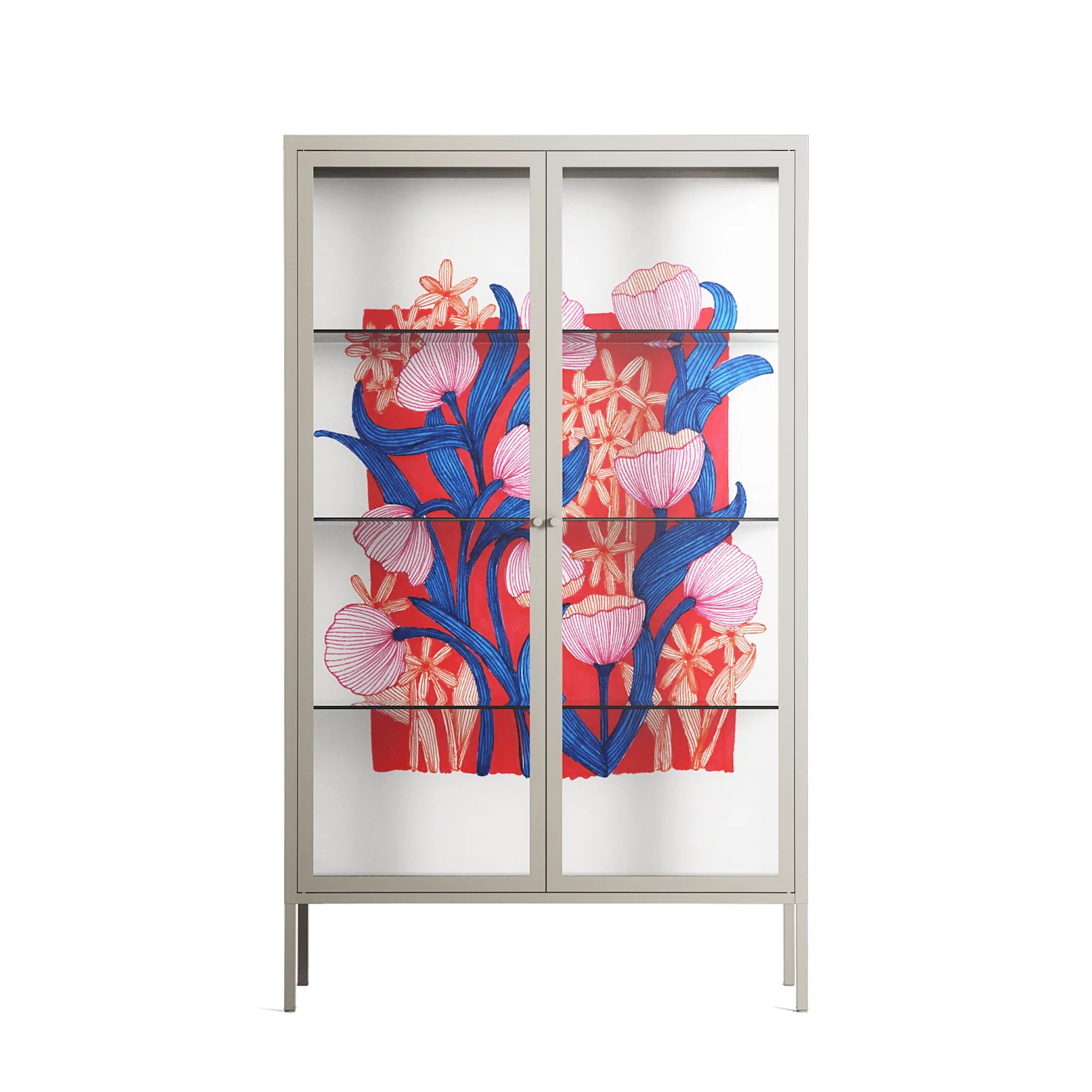 Buttercup - Cabinet - Katie O’Shea - Pebble - Clear glass