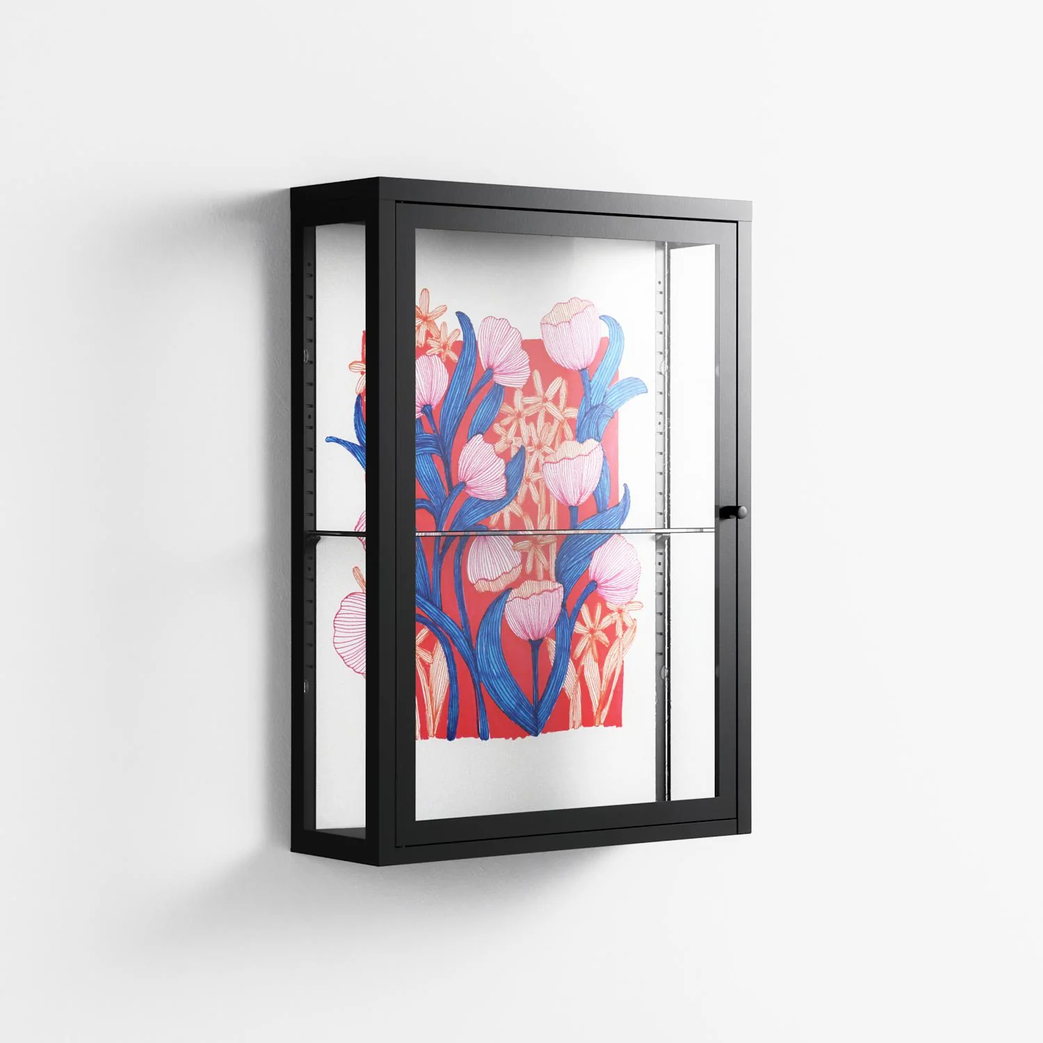 Buttercup - Wall Cabinet - Katie O’Shea - Antracite - Clear glass - Image 4