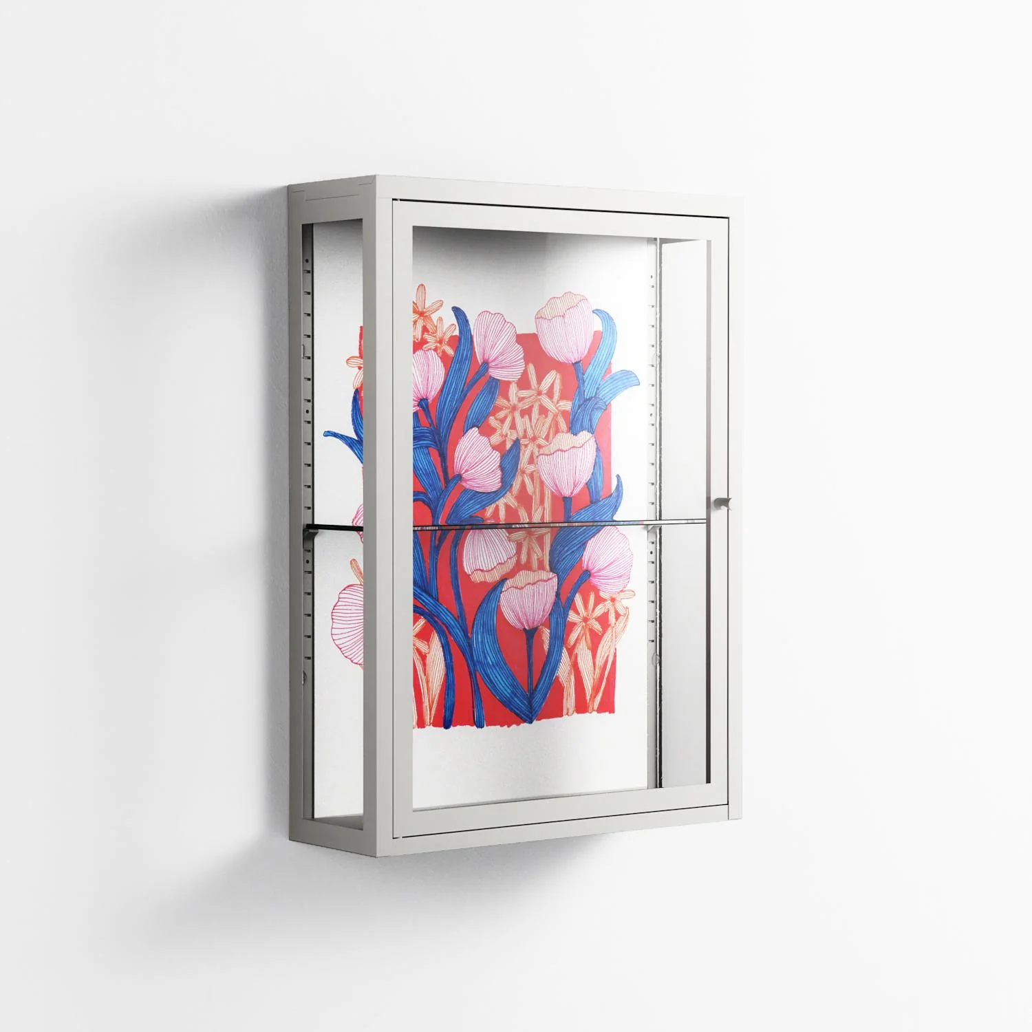 Buttercup - Wall Cabinet - Katie O’Shea - Chalk - Clear glass - Image 4