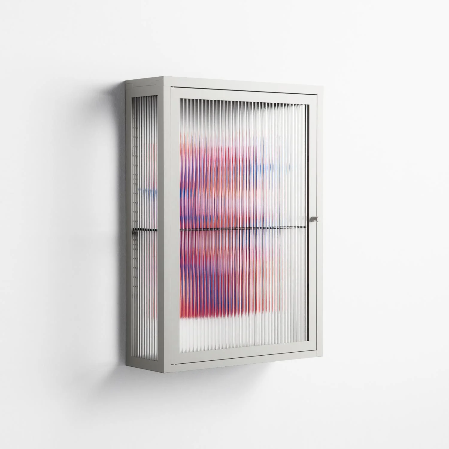 Buttercup - Wall Cabinet - Katie O’Shea - Chalk - Reeded glass - Image 4