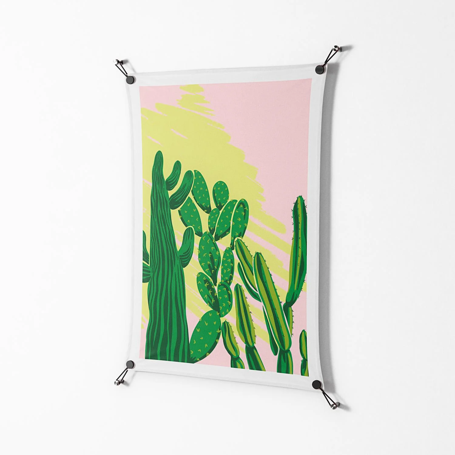 Cactus Sky - Work On Wall - Amy Suther - Black - 70 x 100 cm - Image 2