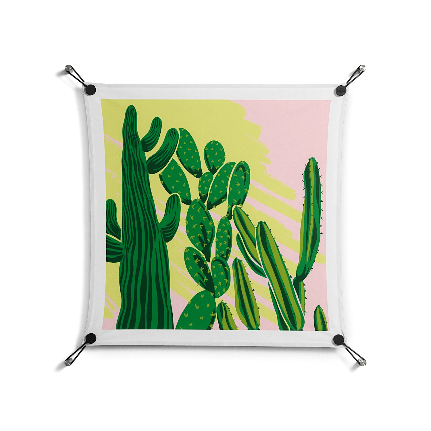 Cactus Sky - Work On Wall - Amy Suther - Black - 70 x 70 cm