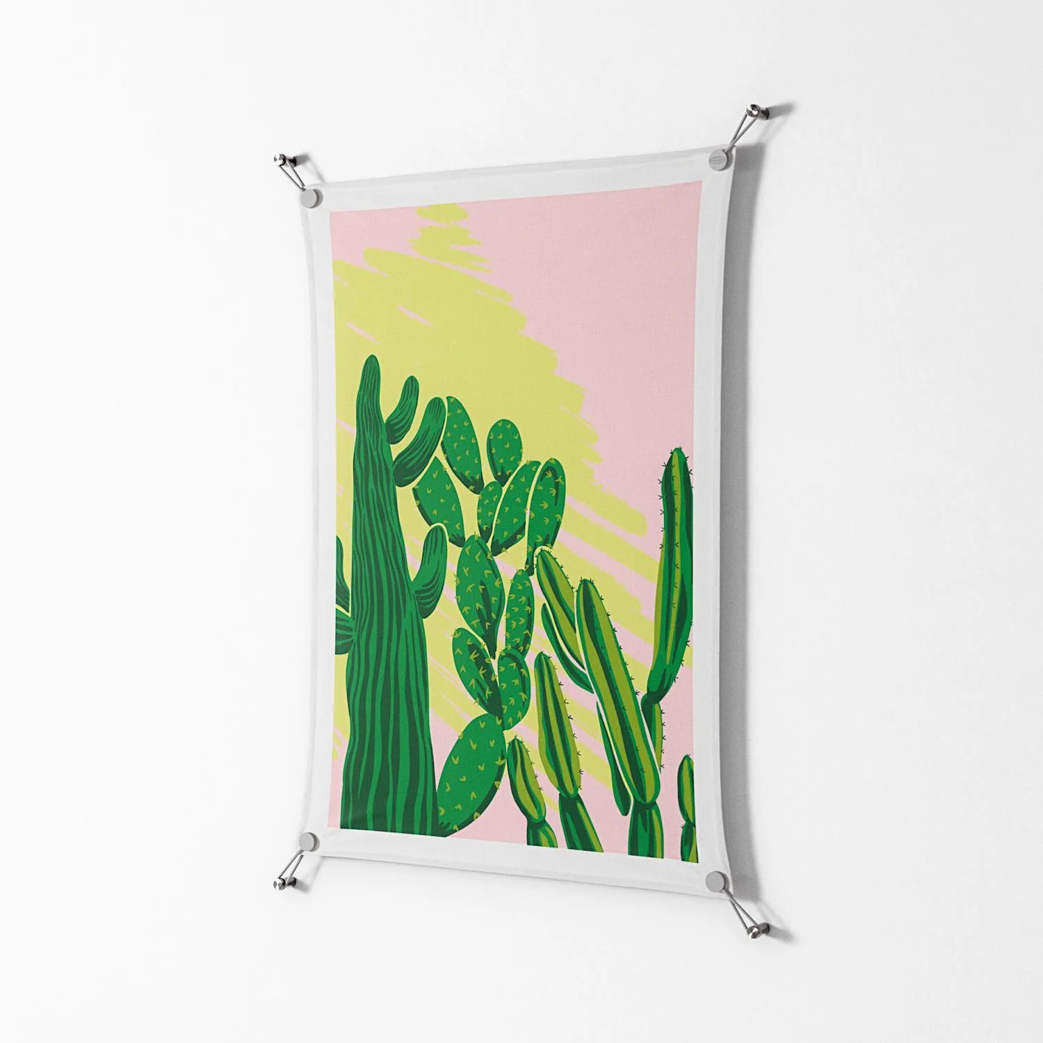 Cactus Sky - Work On Wall - Amy Suther - Silver - 70 x 100 cm - Image 2