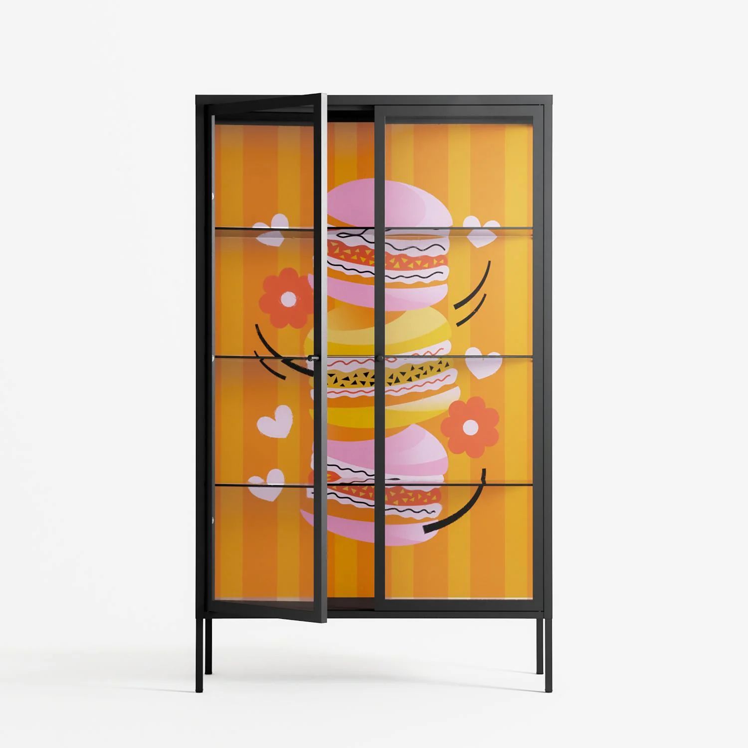 Cake - Cabinet - Heather Zhou - Antracite - Clear glass - Image 2