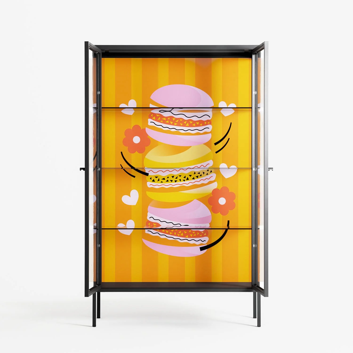Cake - Cabinet - Heather Zhou - Antracite - Clear glass - Image 3