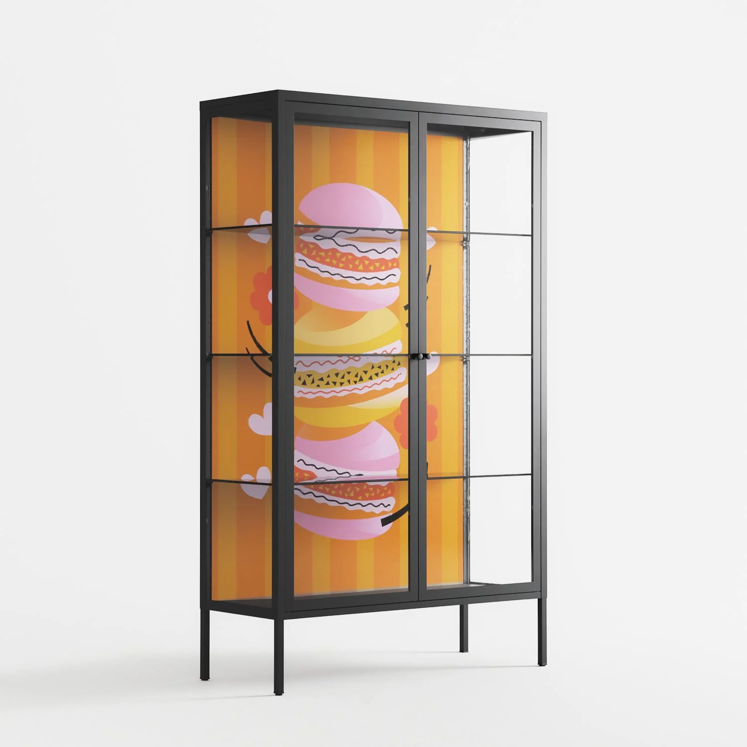 Cake - Cabinet - Heather Zhou - Antracite - Clear glass - Image 4