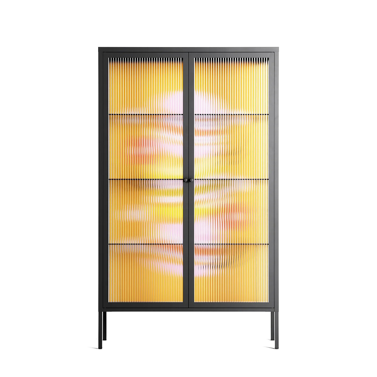 Cake - Cabinet - Heather Zhou - Antracite - Reeded glass