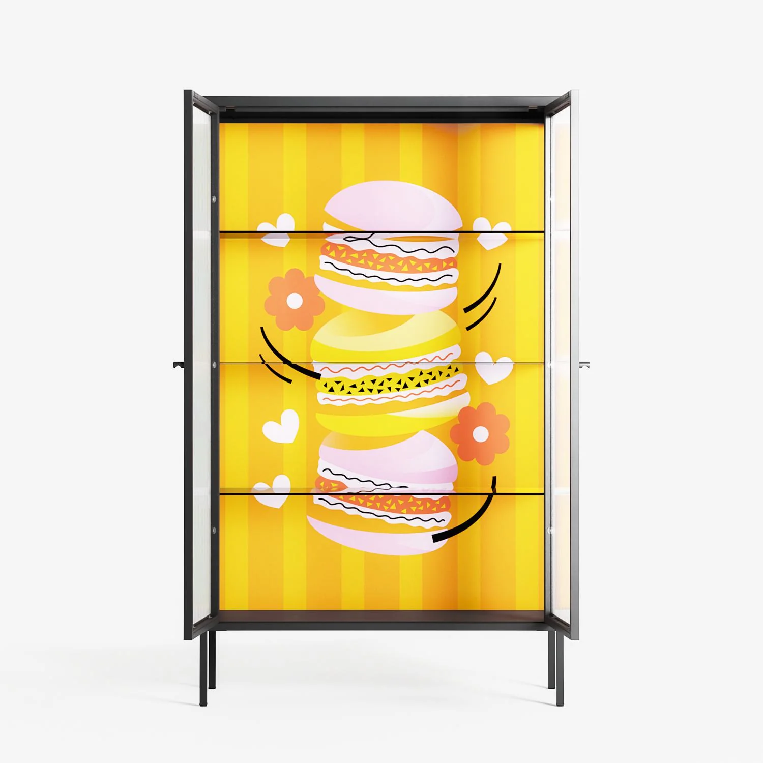 Cake - Cabinet - Heather Zhou - Antracite - Reeded glass - Image 3