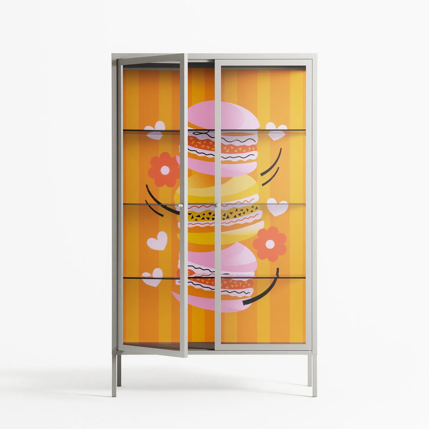Cake - Cabinet - Heather Zhou - Chalk - Clear glass - Image 2