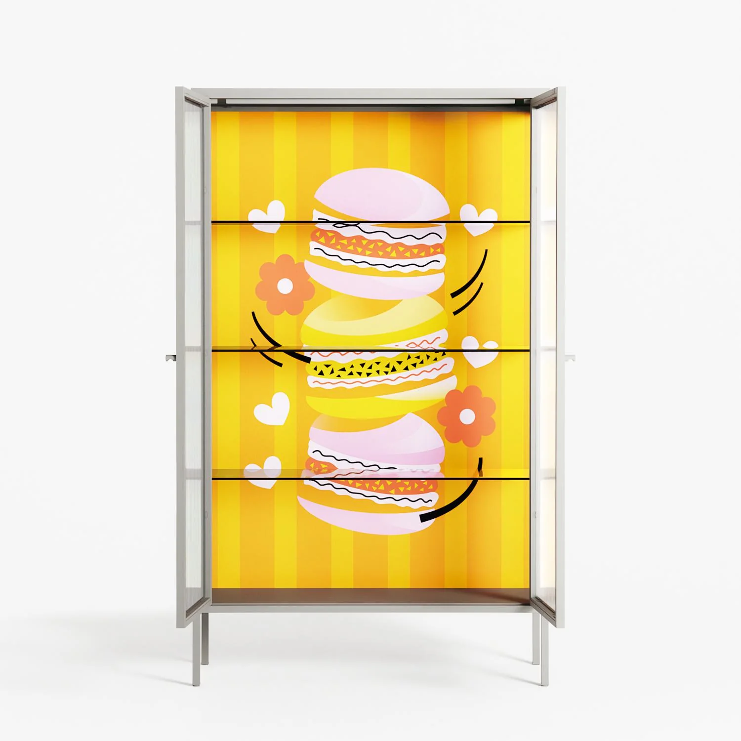 Cake - Cabinet - Heather Zhou - Chalk - Reeded glass - Image 3