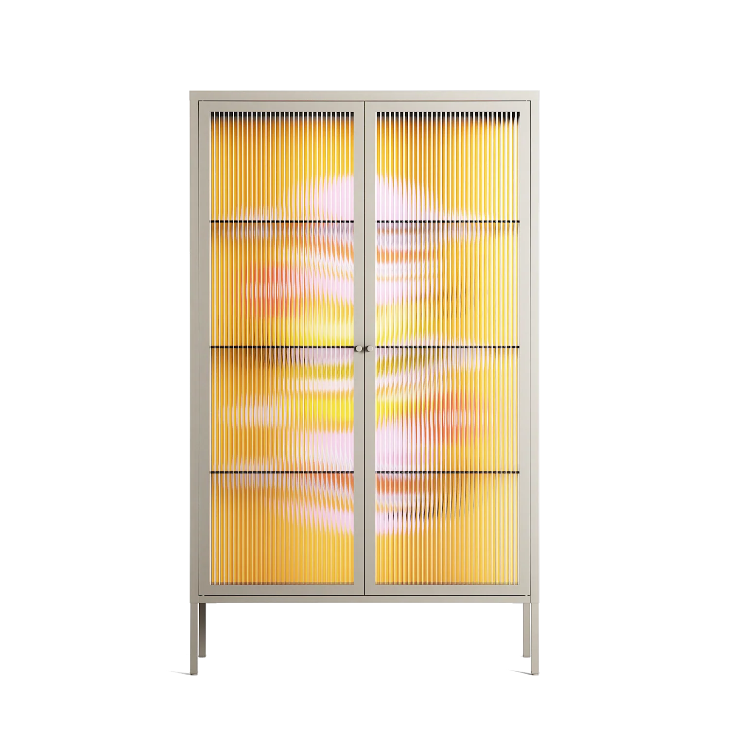 Cake - Cabinet - Heather Zhou - Pebble - Reeded glass