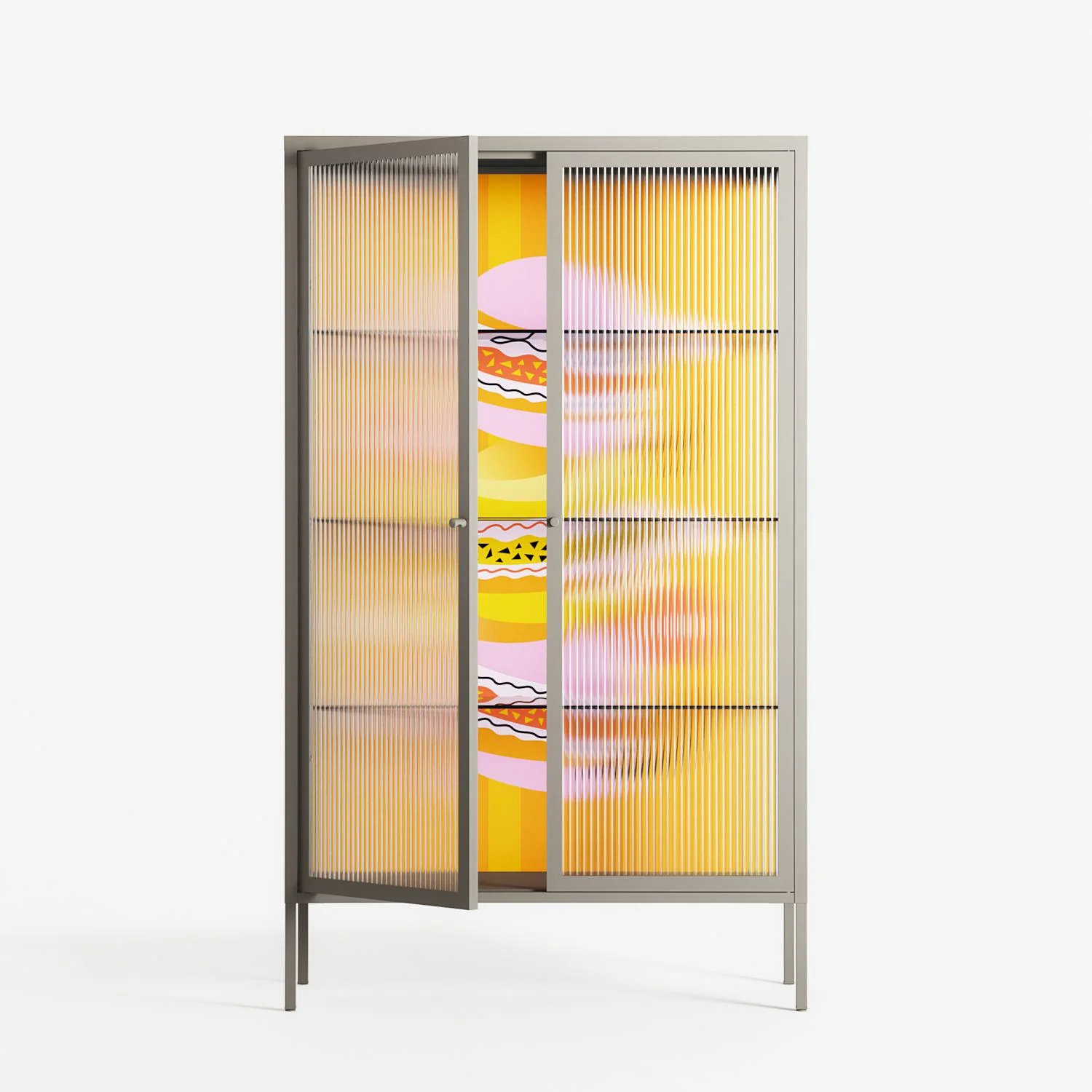 Cake - Cabinet - Heather Zhou - Pebble - Reeded glass - Image 2