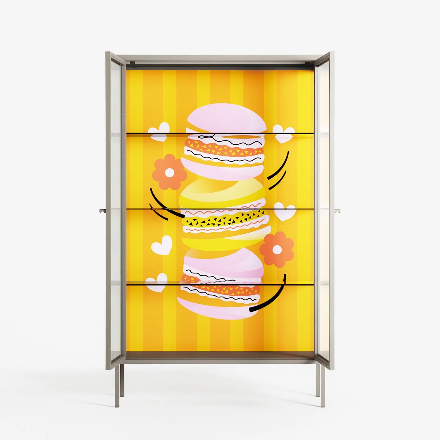Cake - Cabinet - Heather Zhou - Pebble - Reeded glass - Image 3