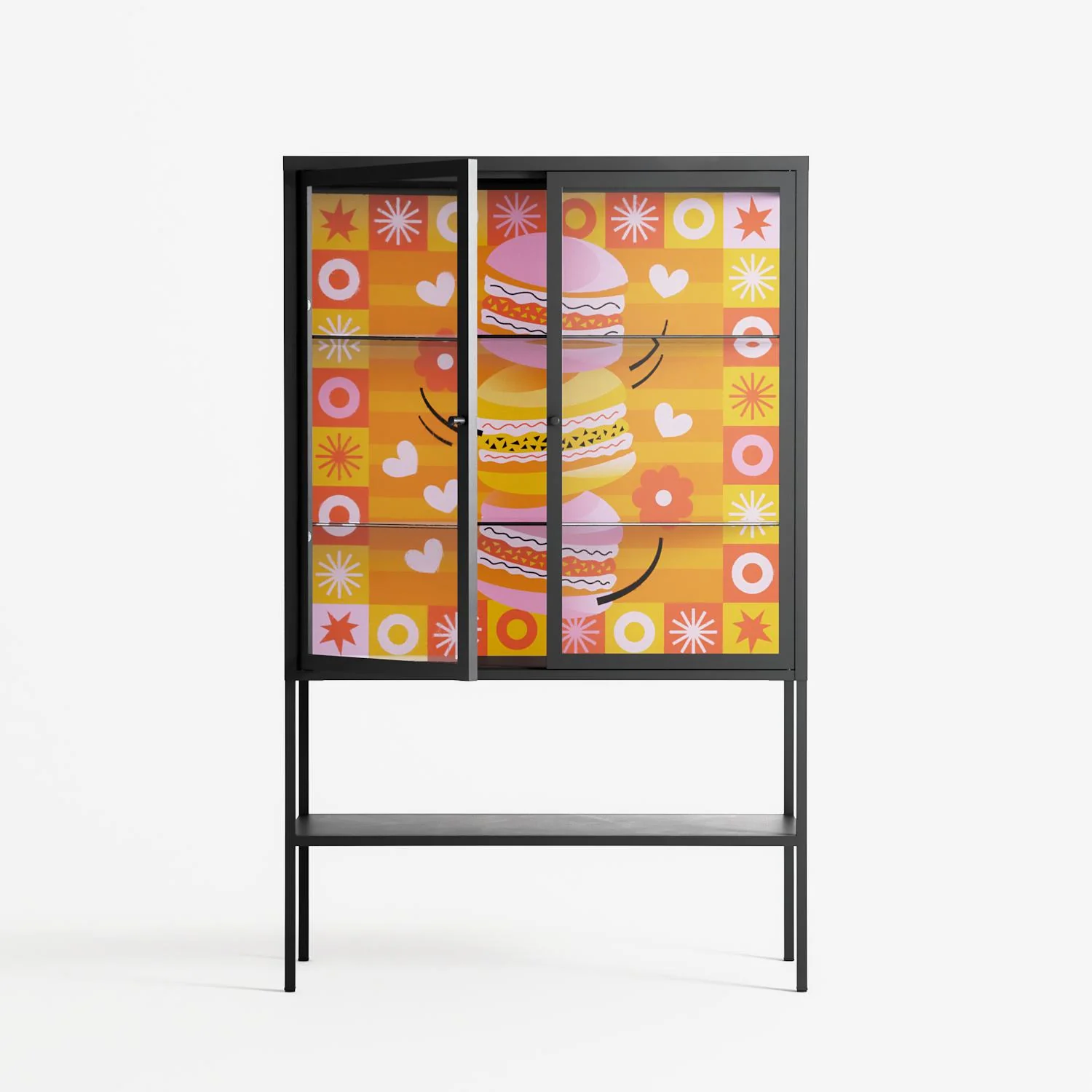 Cake - Loft Cabinet - Heather Zhou - Antracite - Clear glass - Image 2