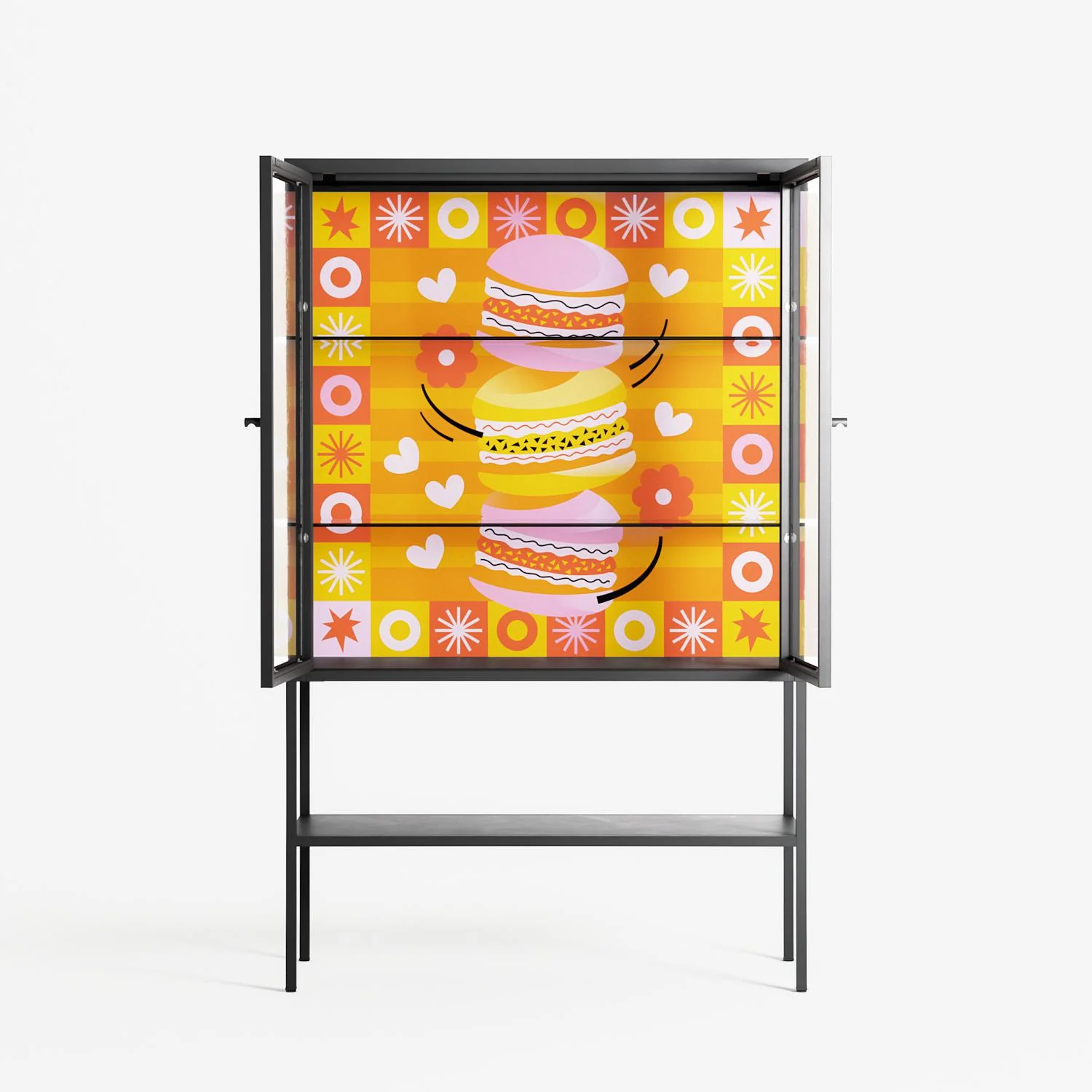 Cake - Loft Cabinet - Heather Zhou - Antracite - Clear glass - Image 3