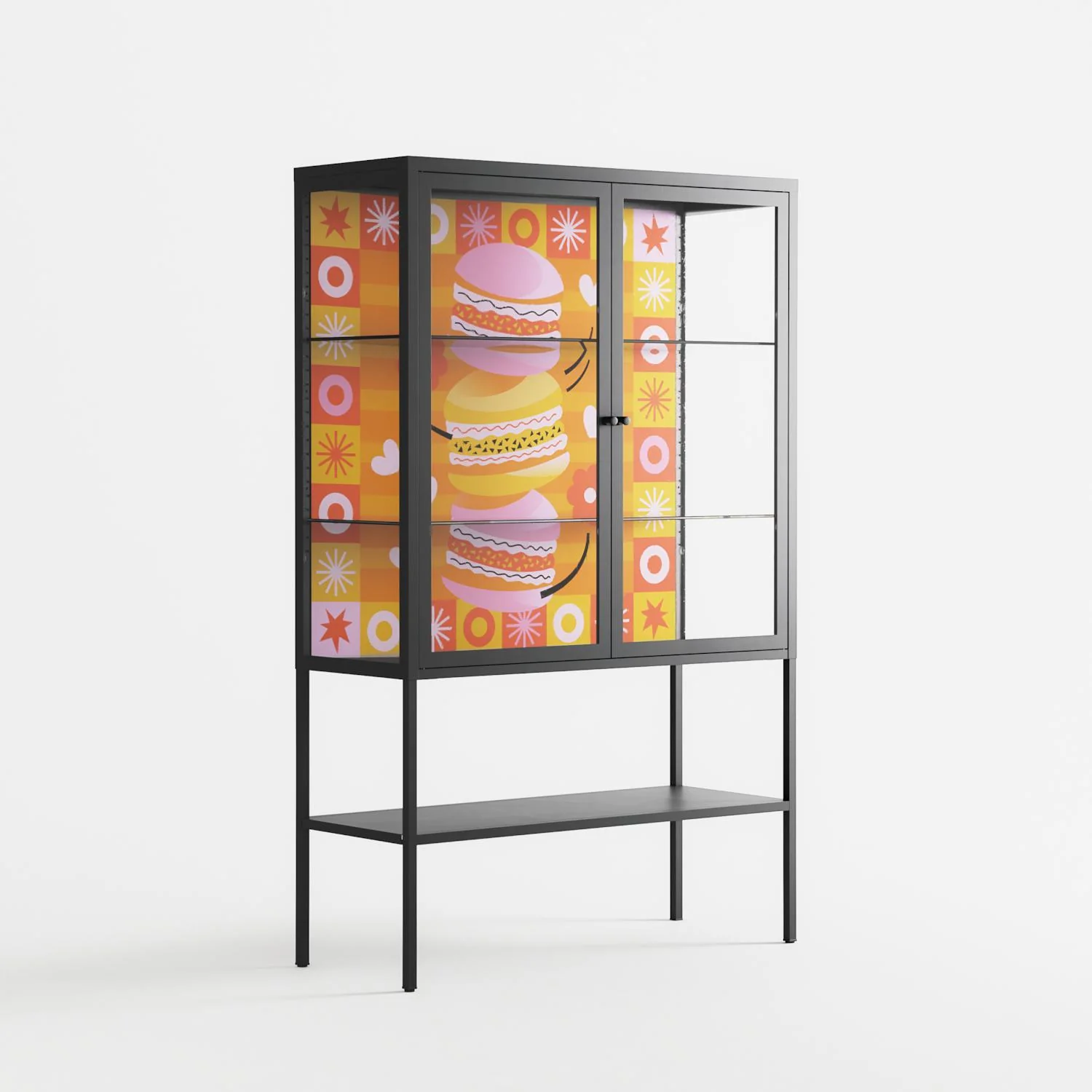 Cake - Loft Cabinet - Heather Zhou - Antracite - Clear glass - Image 4