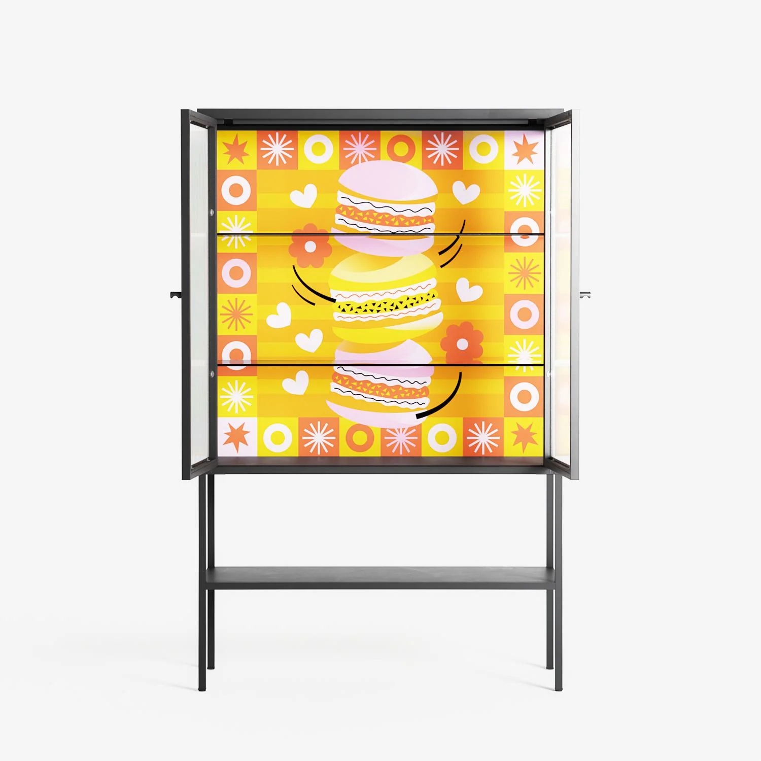 Cake - Loft Cabinet - Heather Zhou - Antracite - Reeded glass - Image 3