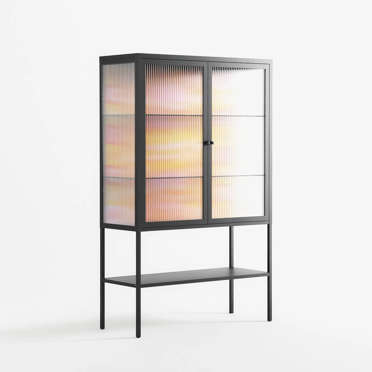 Cake - Loft Cabinet - Heather Zhou - Antracite - Reeded glass - Image 4
