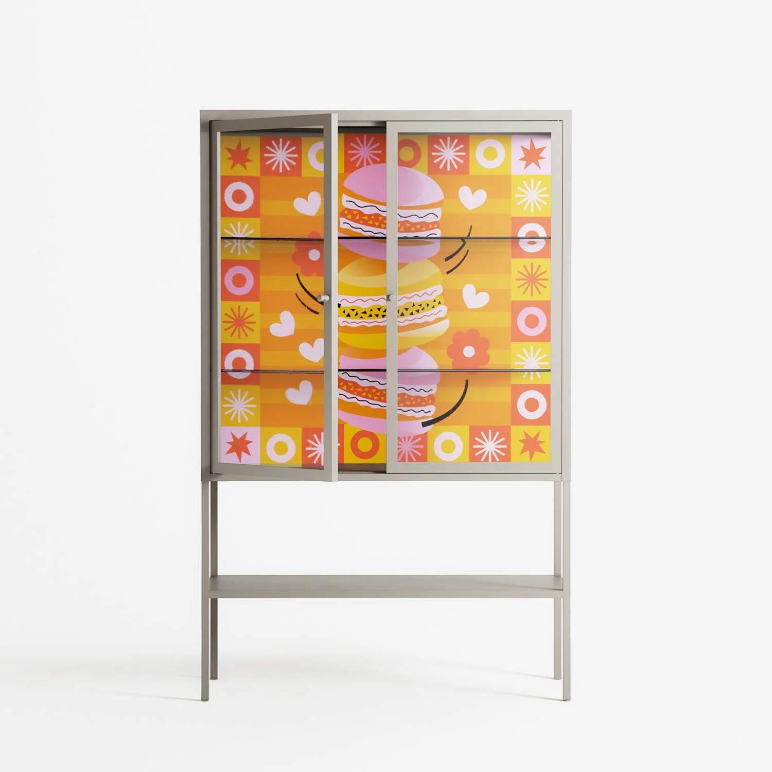Cake - Loft Cabinet - Heather Zhou - Pebble - Clear glass - Image 2