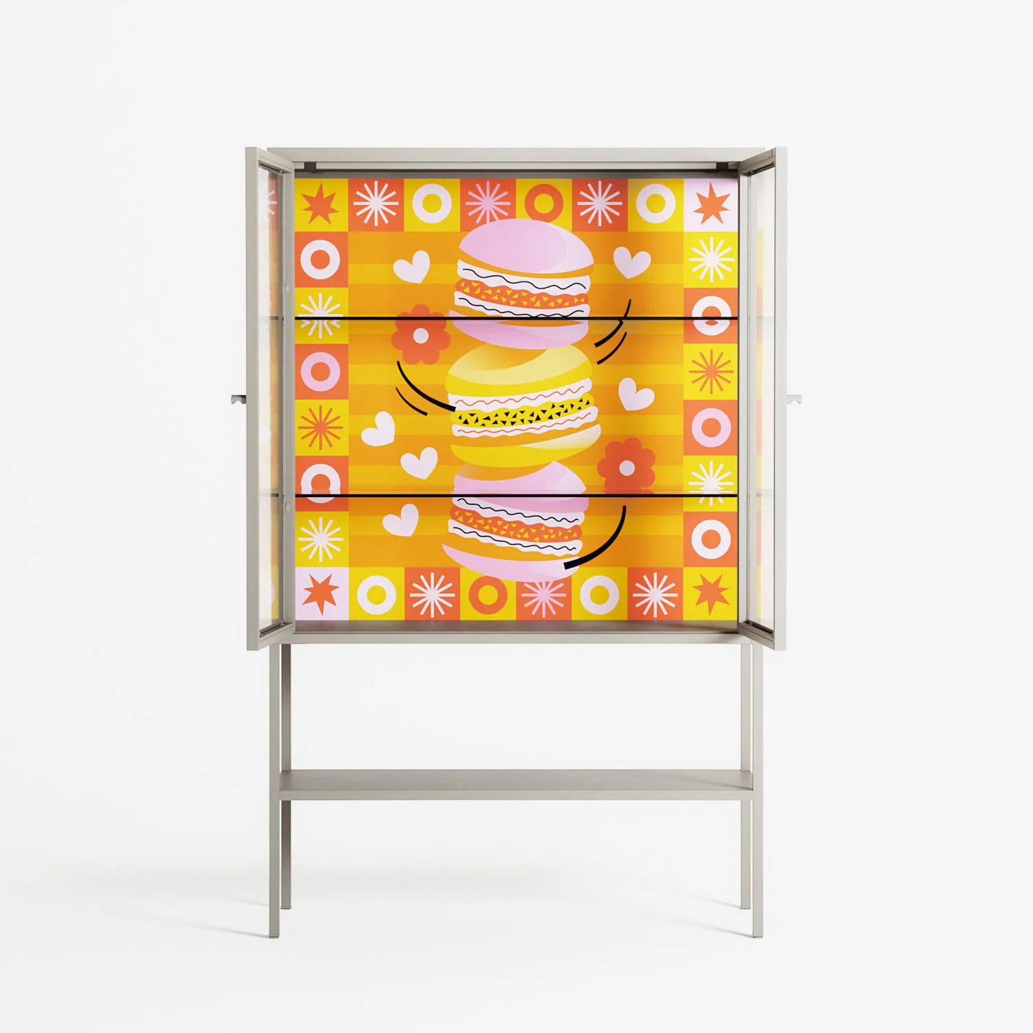 Cake - Loft Cabinet - Heather Zhou - Pebble - Clear glass - Image 3