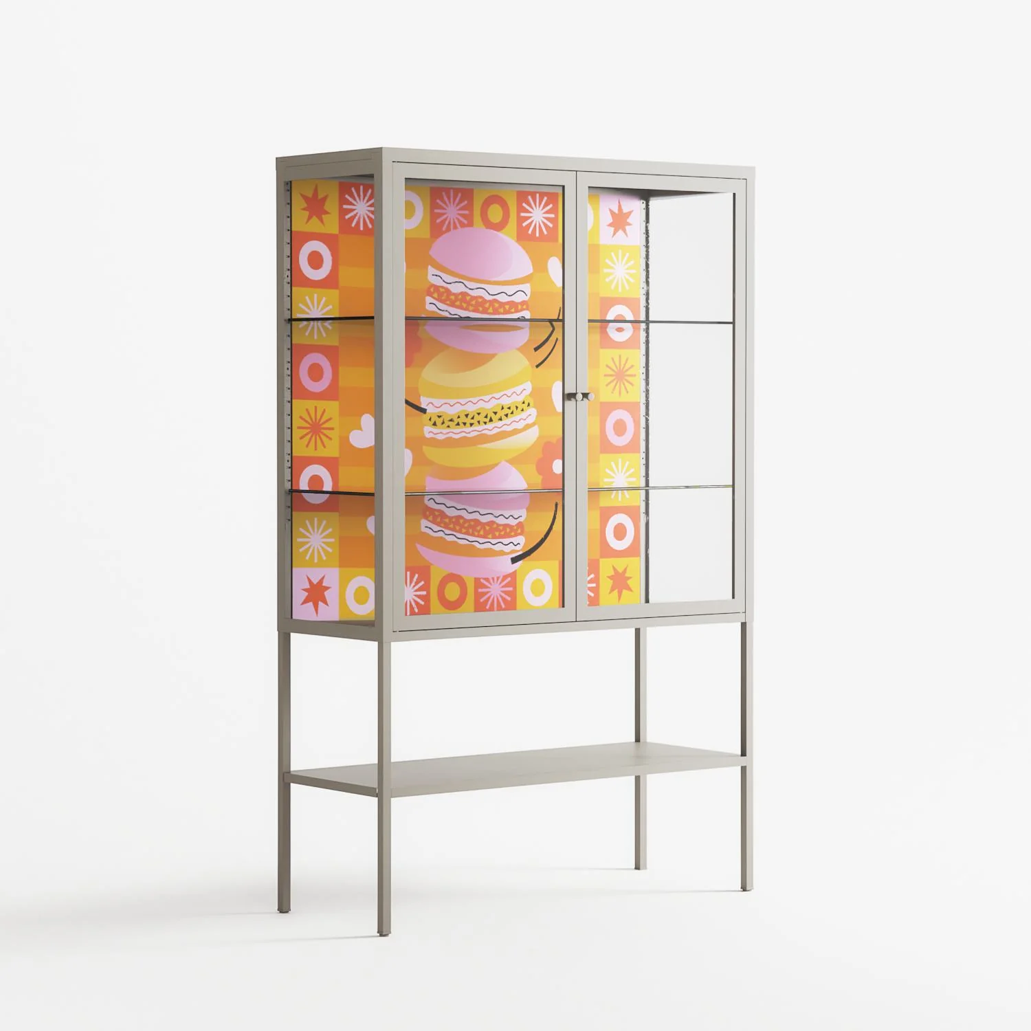 Cake - Loft Cabinet - Heather Zhou - Pebble - Clear glass - Image 4