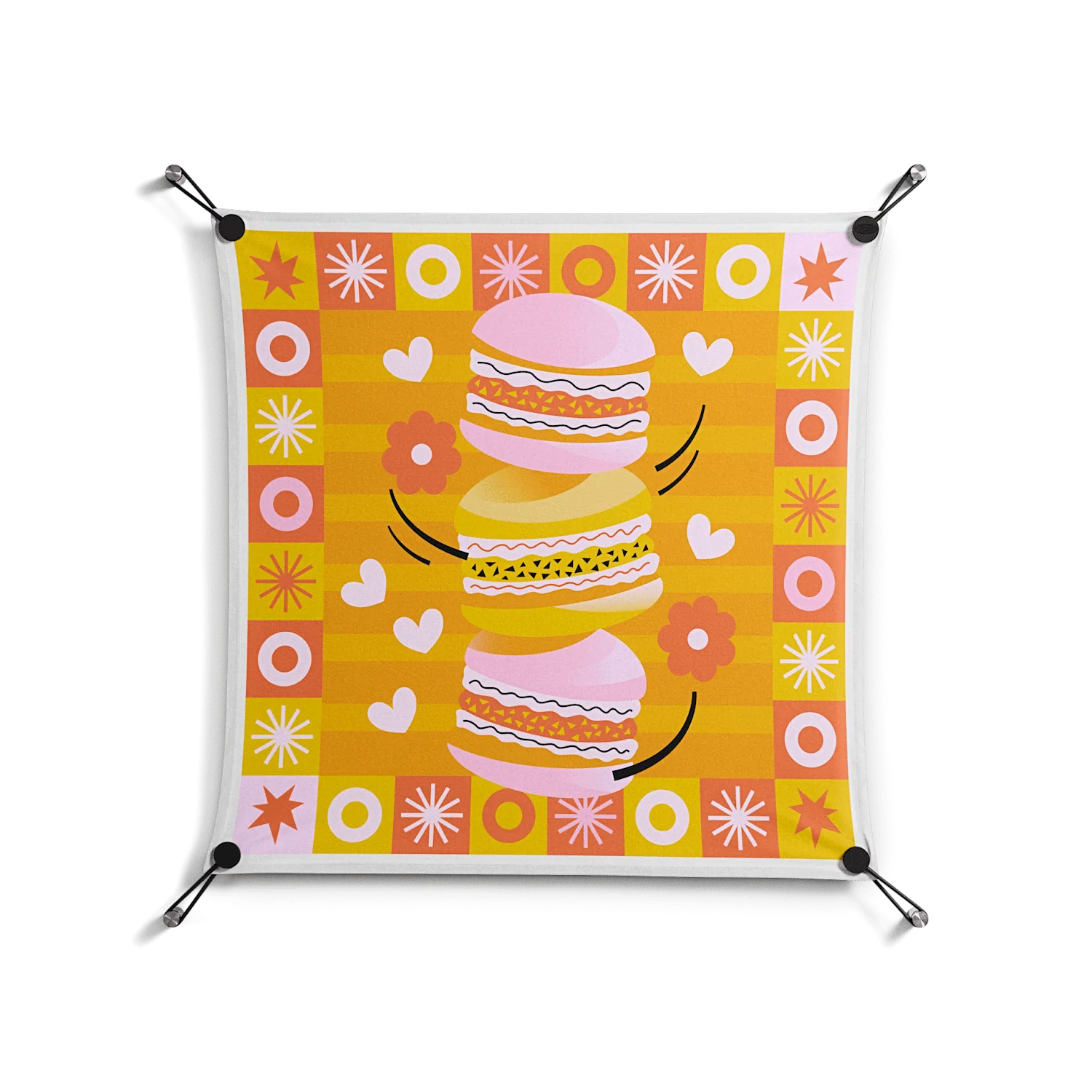 Cake - Work On Wall - Heather Zhou - Black - 70 x 70 cm