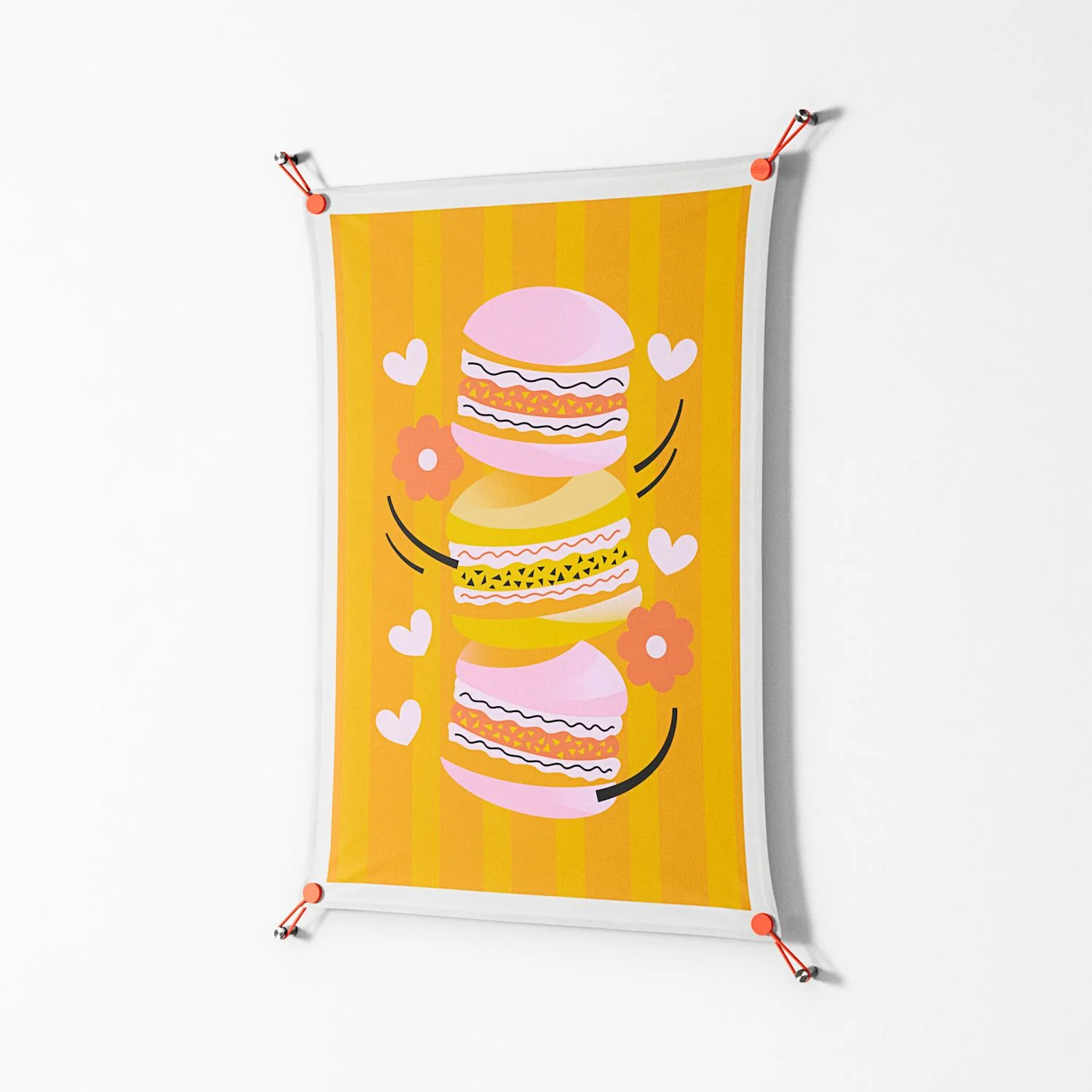 Cake - Work On Wall - Heather Zhou - Orange - 70 x 100 cm - Image 2