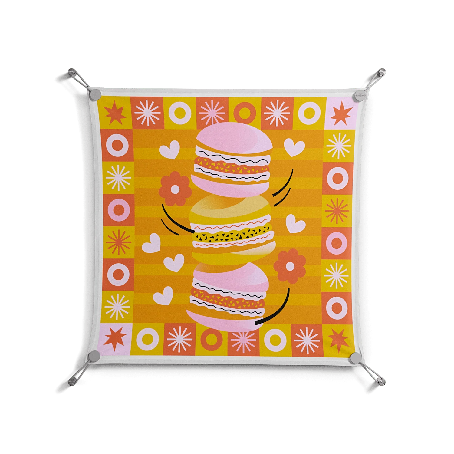 Cake - Work On Wall - Heather Zhou - Silver - 70 x 70 cm