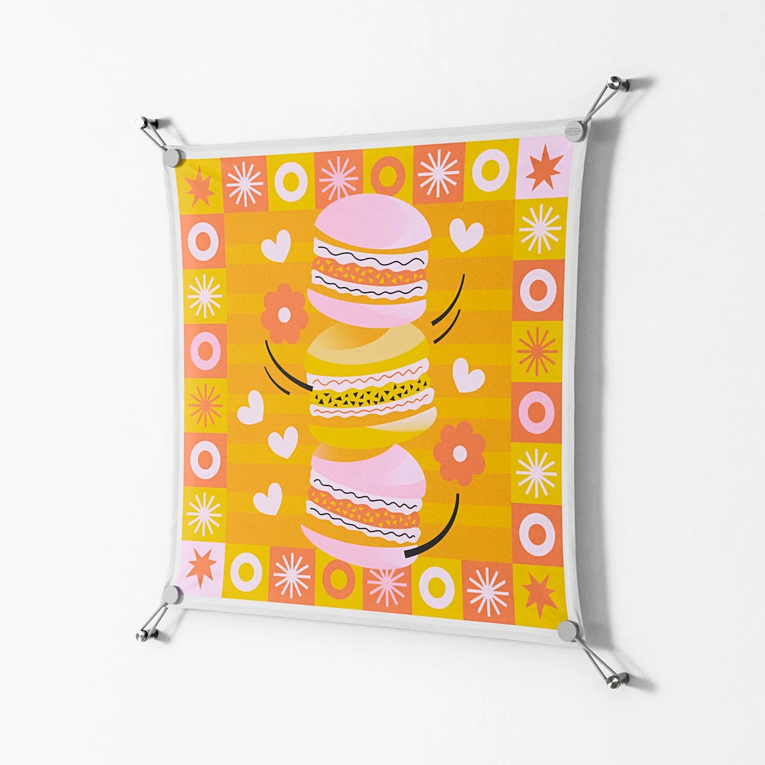 Cake - Work On Wall - Heather Zhou - Silver - 70 x 70 cm - Image 2