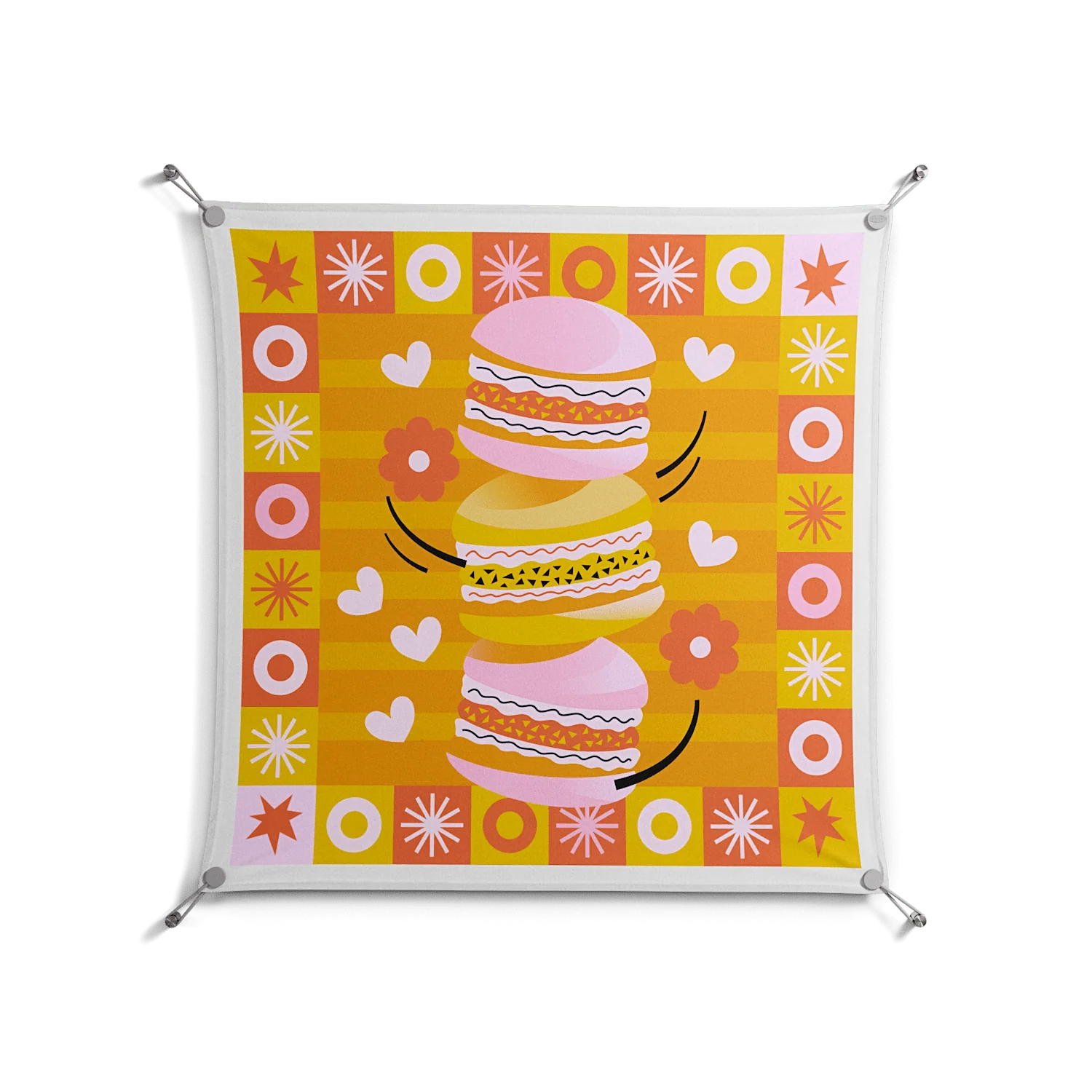 Cake - Work On Wall - Heather Zhou - Silver - 90 x 90 cm