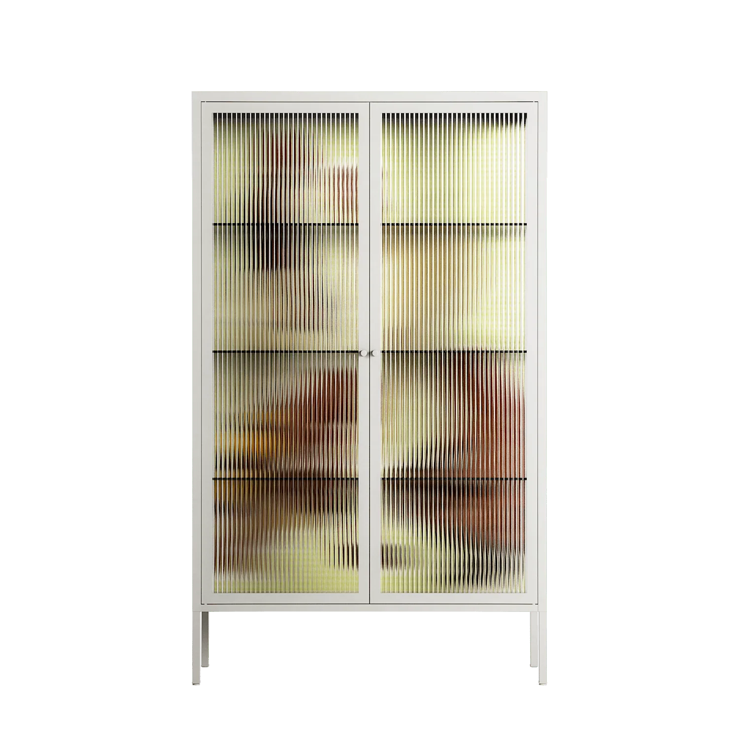 Can You Face It - Cabinet - Sophie Goudman-Peachey - Chalk - Reeded glass