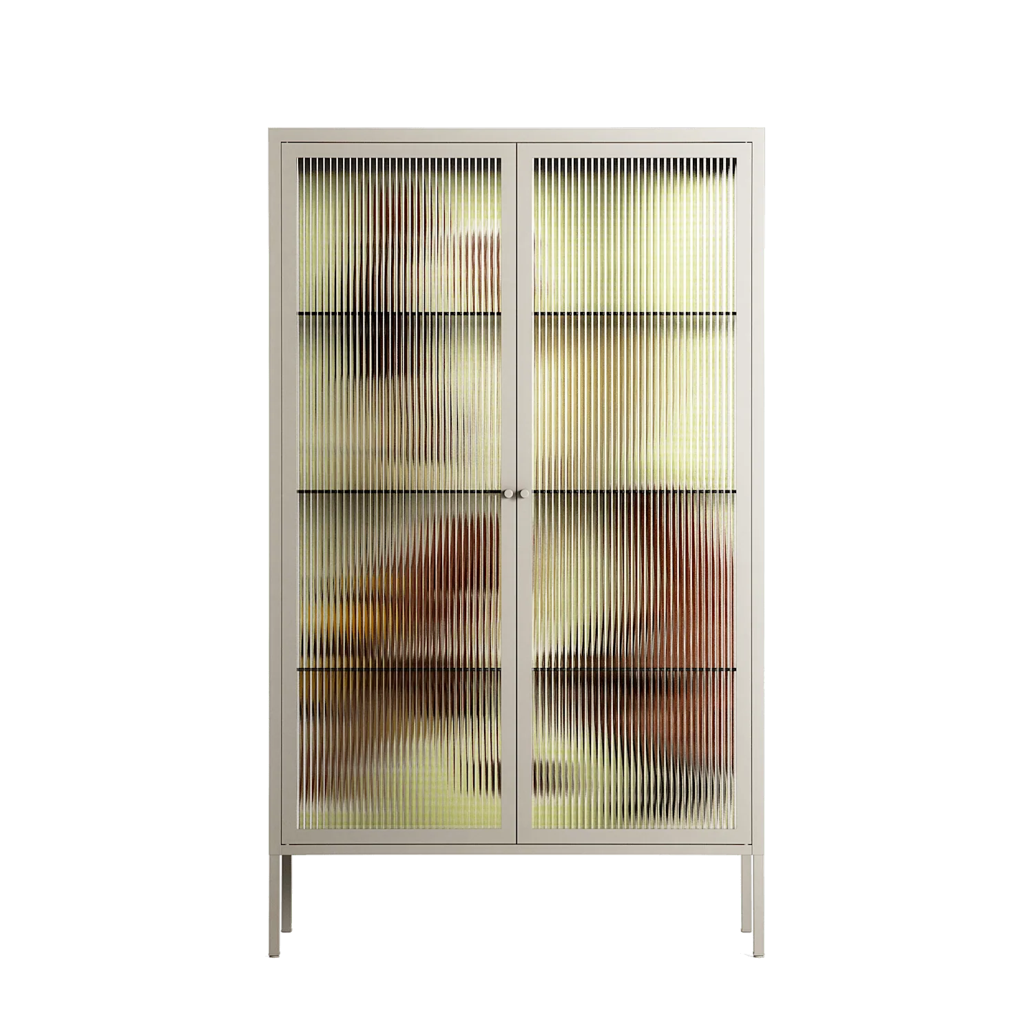 Can You Face It - Cabinet - Sophie Goudman-Peachey - Pebble - Reeded glass