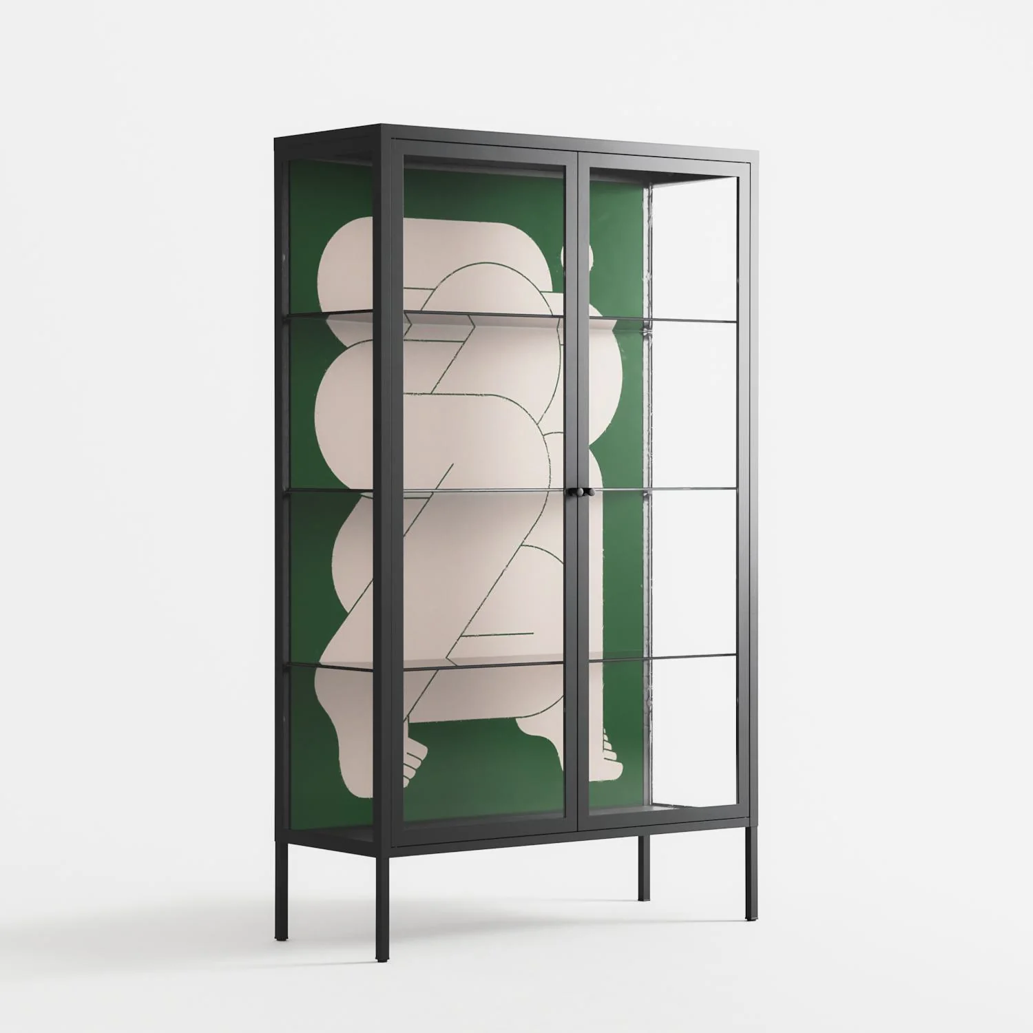 Carry - Cabinet - Andrea Devia-Nuño - Antracite - Clear glass - Image 4