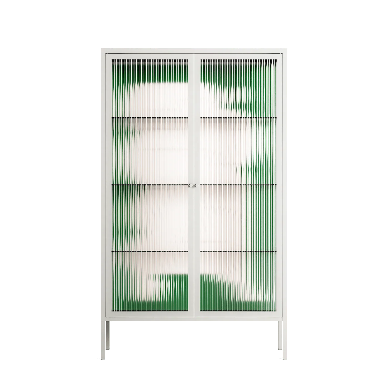 Carry - Cabinet - Andrea Devia-Nuño - Chalk - Reeded glass