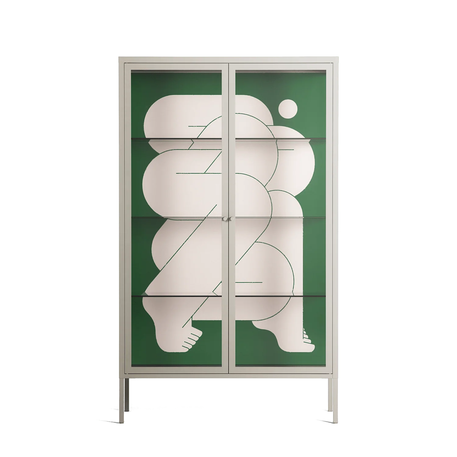 Carry - Cabinet - Andrea Devia-Nuño - Pebble - Clear glass