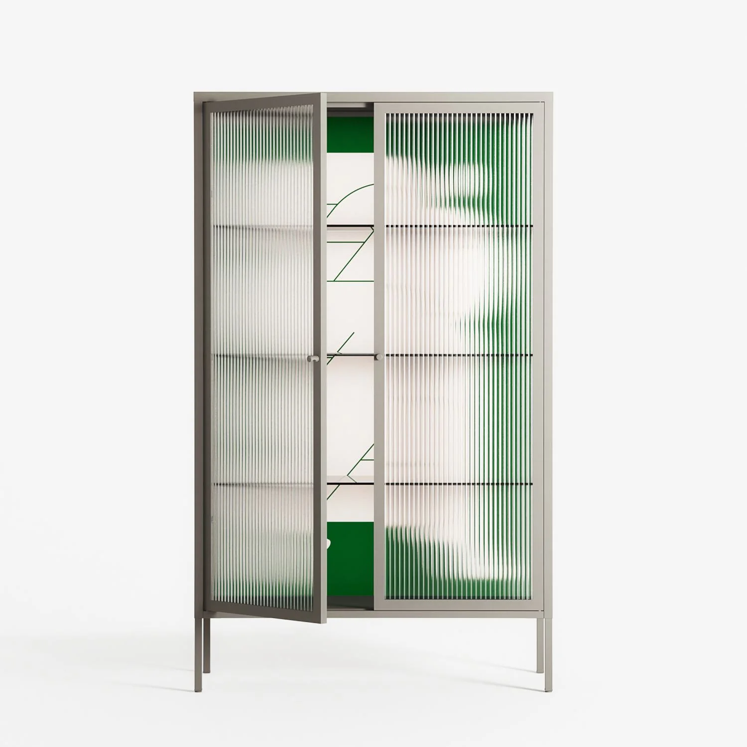 Carry - Cabinet - Andrea Devia-Nuño - Pebble - Reeded glass - Image 2